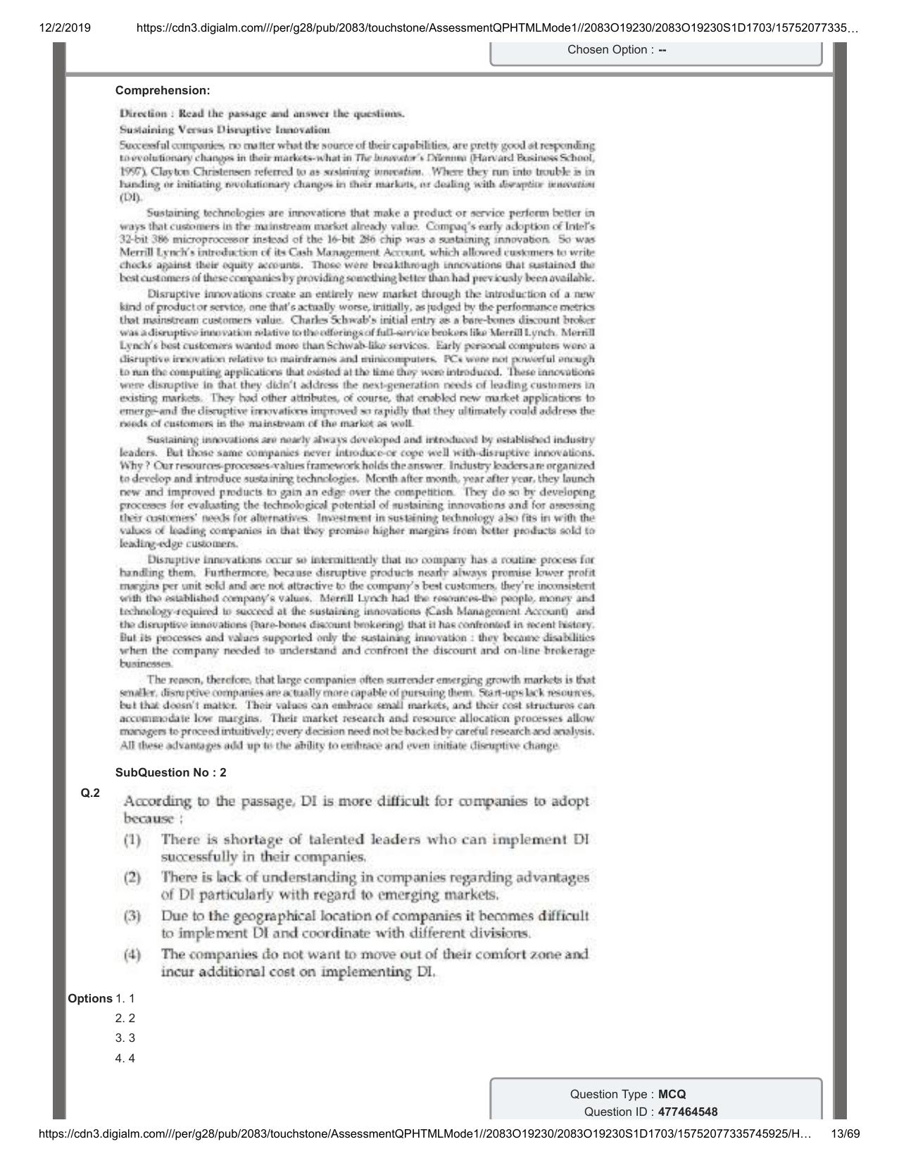IIFT 2019 Question Paper - Page 13