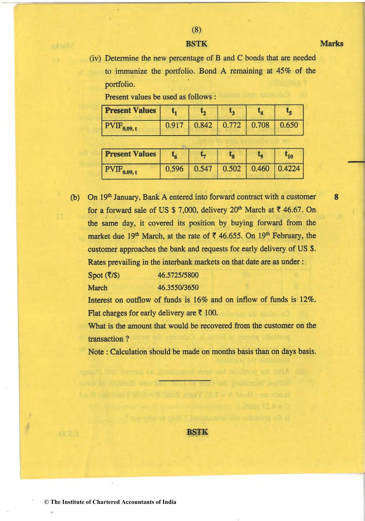 CA Final Nov 2018 Question Paper - Paper 2 – Strategic Financial Management - Page 8