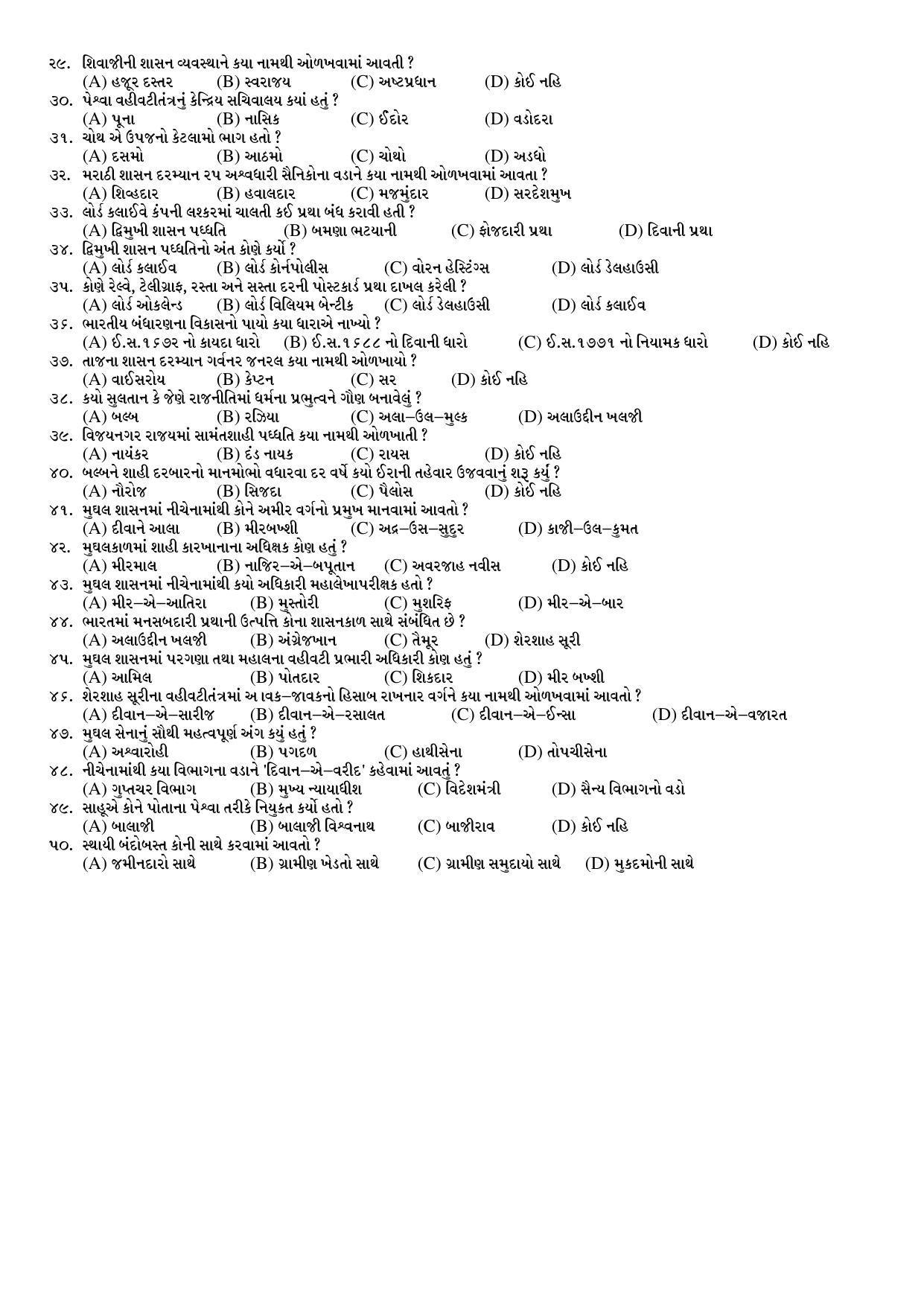 Hemchand North Gujarat University Sample Paper July-Sept 2021: M.A. Semester-III CC-302 State in India Paper Code – 3922/4022 (Old/New Course) - Page 2