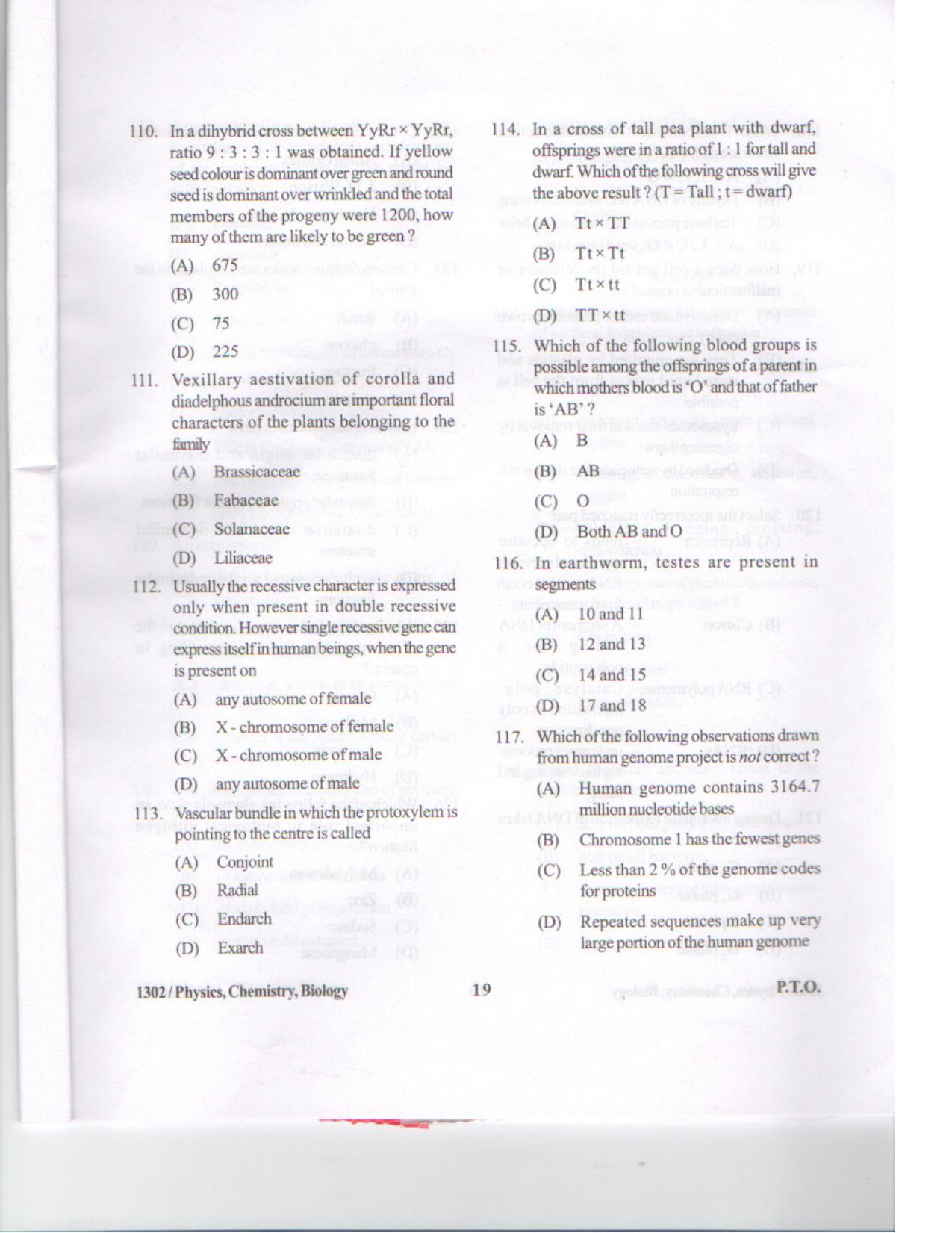 APJEE Physics, Chemistry & Biology 2013 Question Paper - Page 18