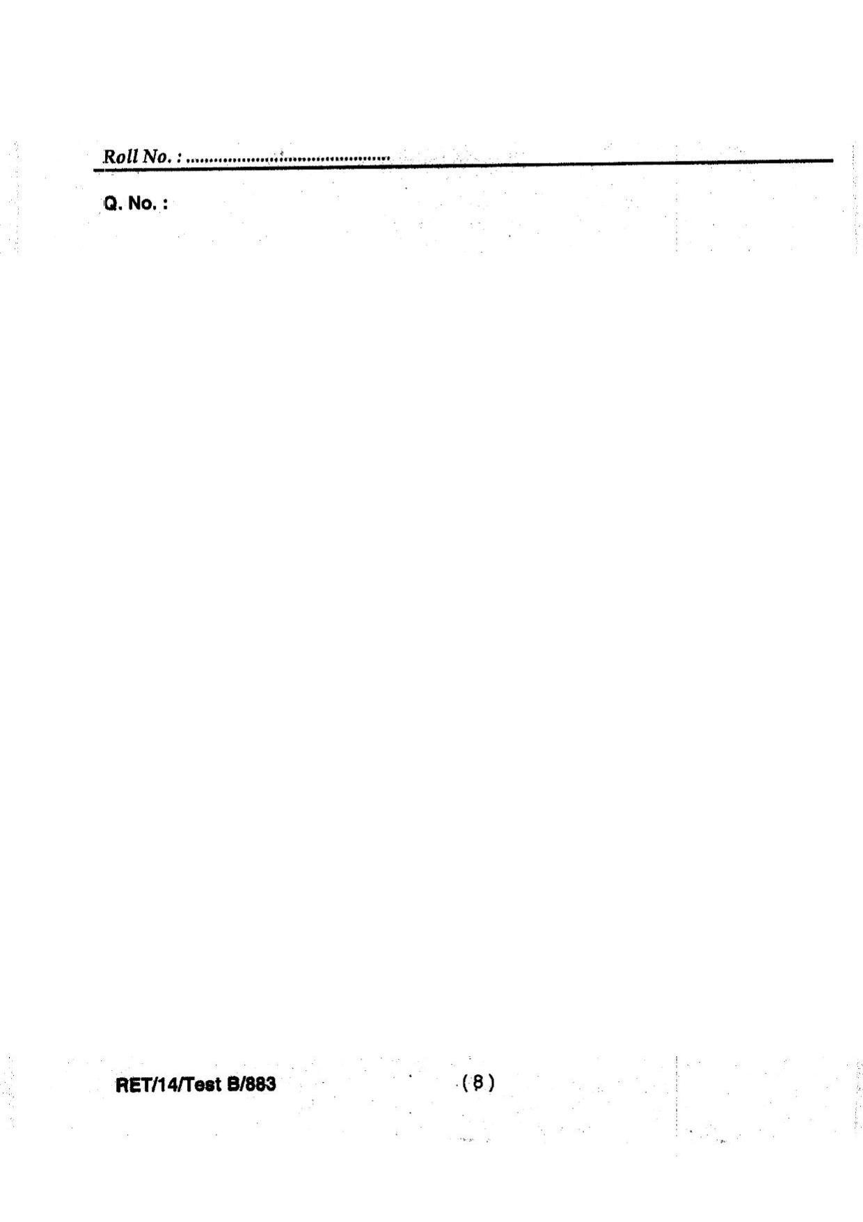 BHU RET GEOLOGY 2014 Question Paper - Page 10