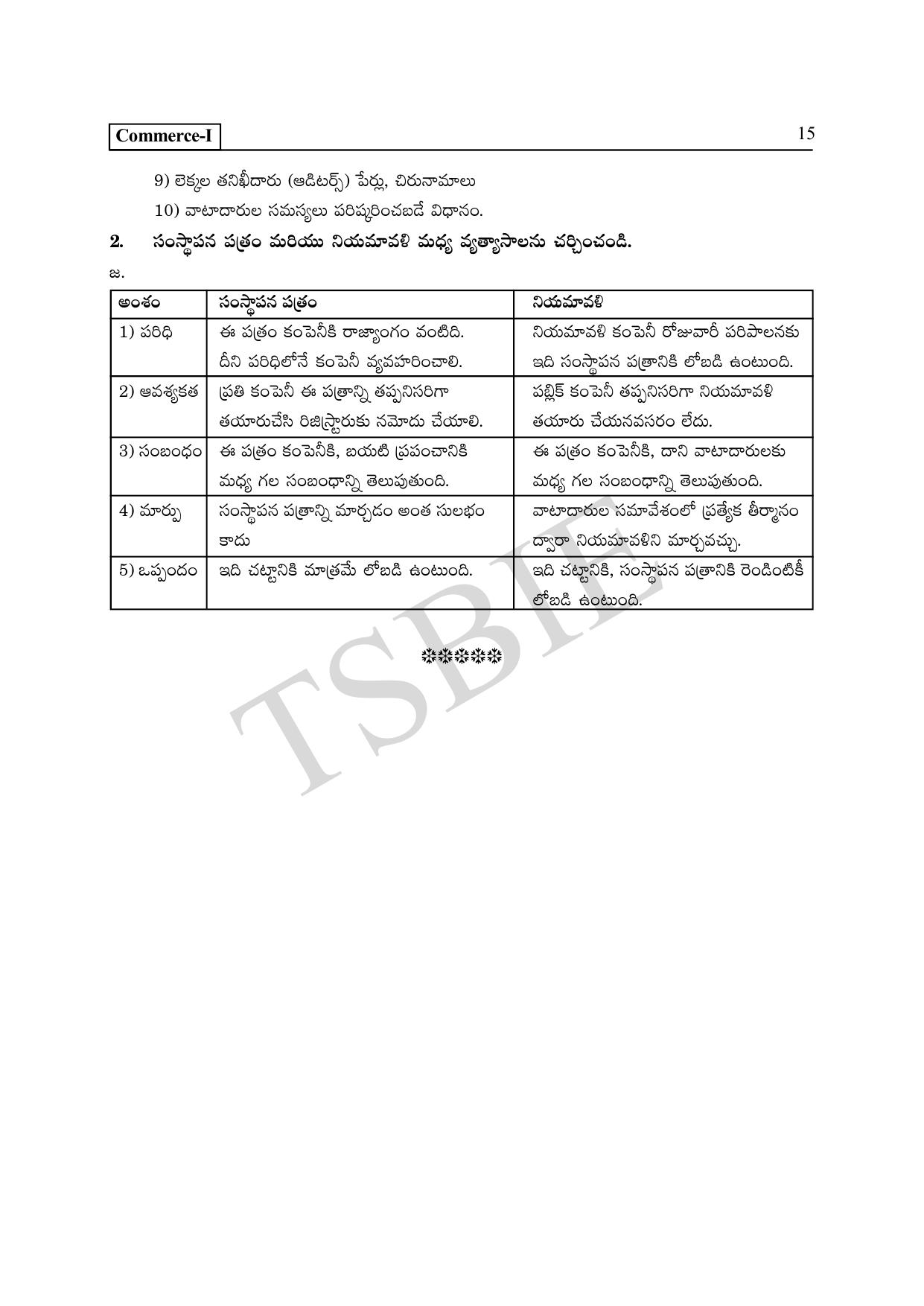TS SCERT Inter 1st Year Commerce Path 1 (Telugu Medium) Text Book - Page 20