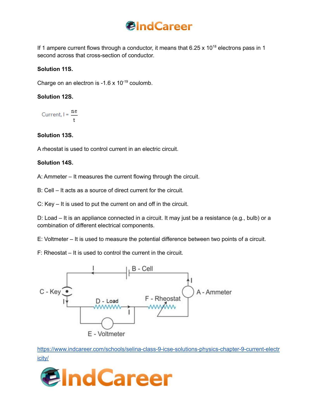 Selina Class 9 ICSE Solutions Physics : Chapter 9- Current Electricity - Page 4