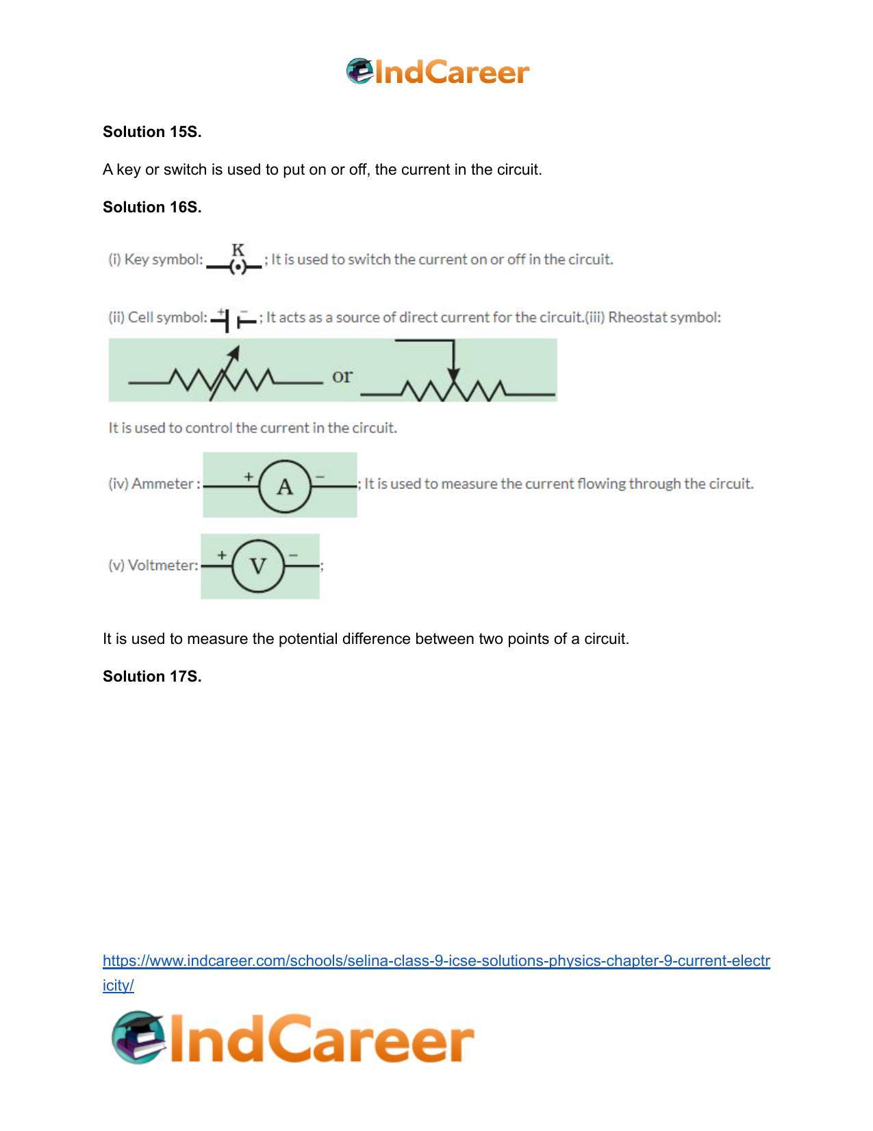 Selina Class 9 ICSE Solutions Physics : Chapter 9- Current Electricity - Page 5