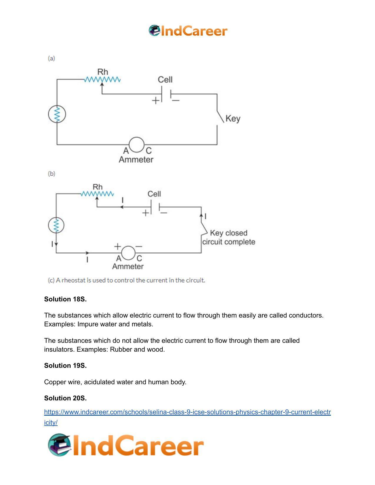 Selina Class 9 ICSE Solutions Physics : Chapter 9- Current Electricity - Page 6