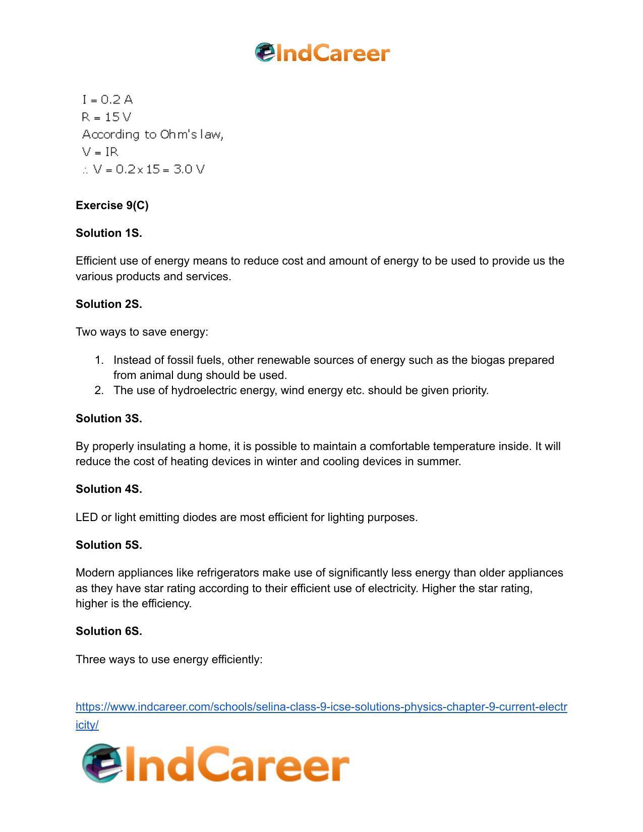 Selina Class 9 ICSE Solutions Physics : Chapter 9- Current Electricity - Page 12