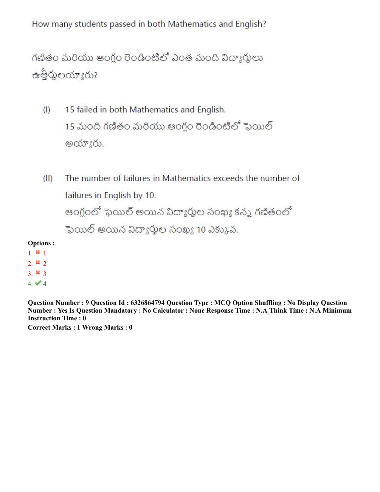 TS ICET 2022 Question Paper 1 - Jul 28, 2022	 - Page 9