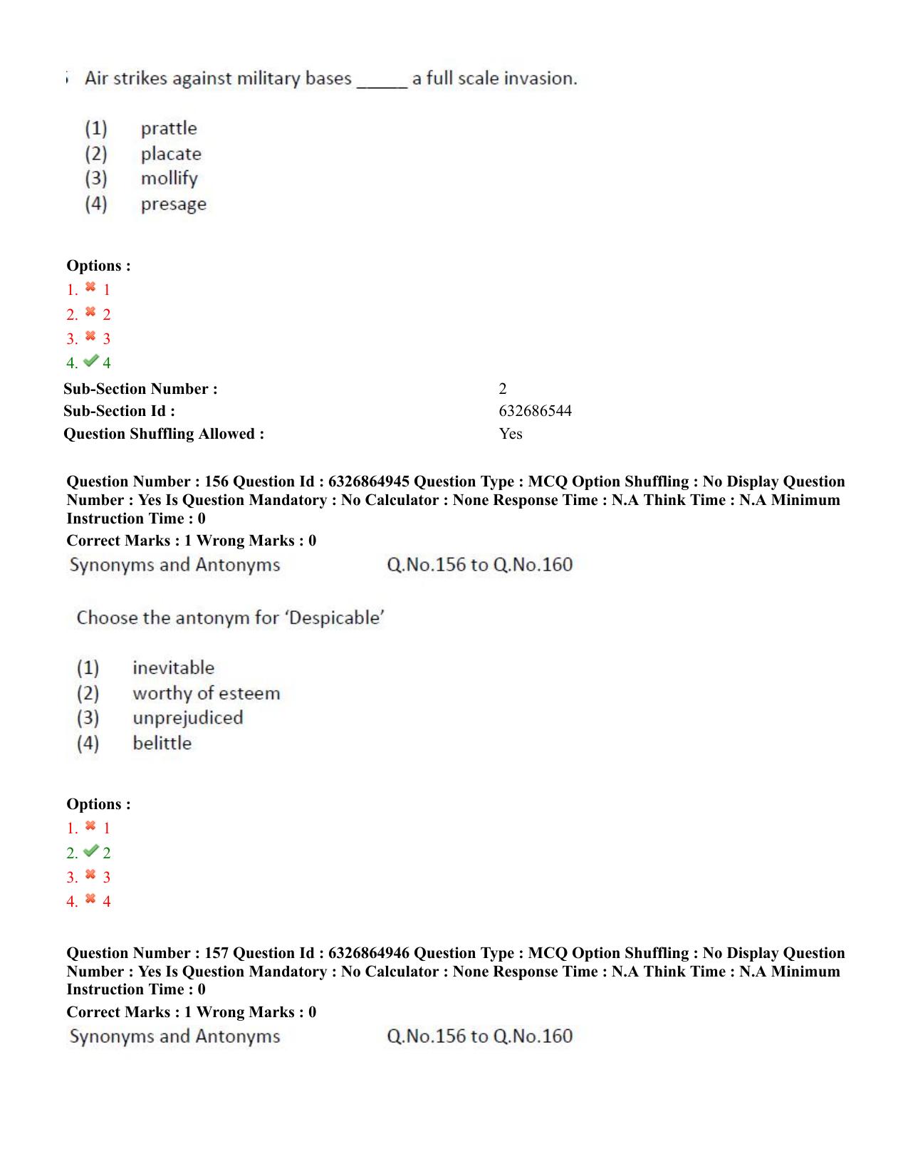 TS ICET 2022 Question Paper 1 - Jul 28, 2022	 - Page 141