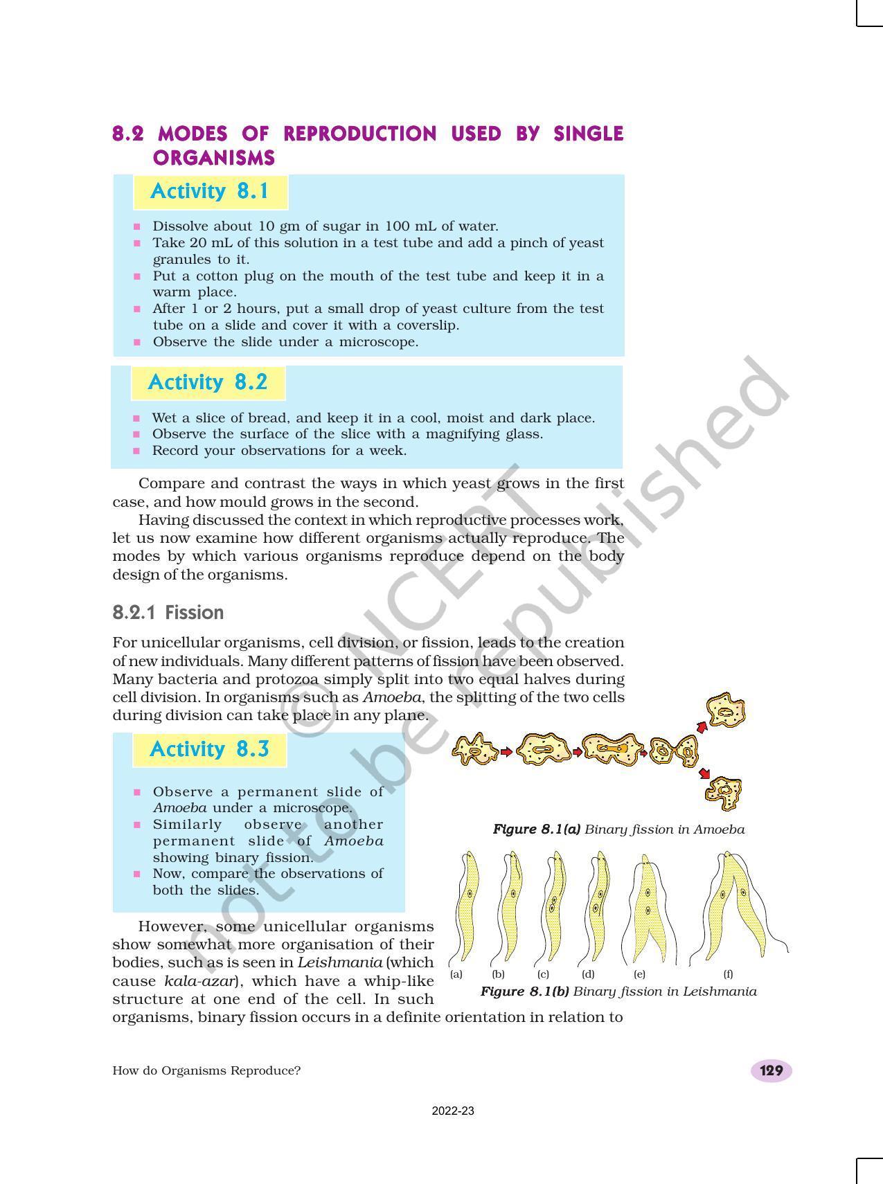 NCERT Book for Class 10 Science Chapter 8 How do Organisms Reproduce? - Page 3