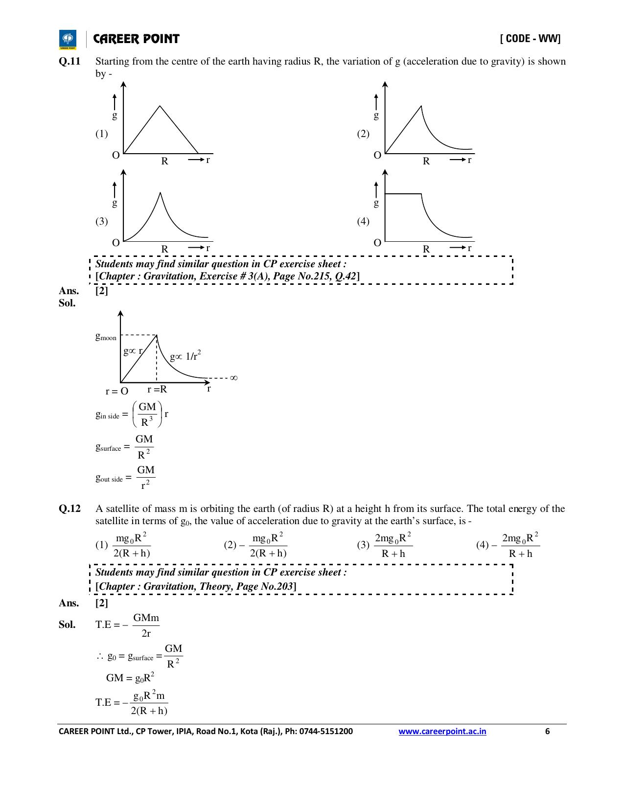 NEET Code AA 2016 Answer & Solutions - Page 6