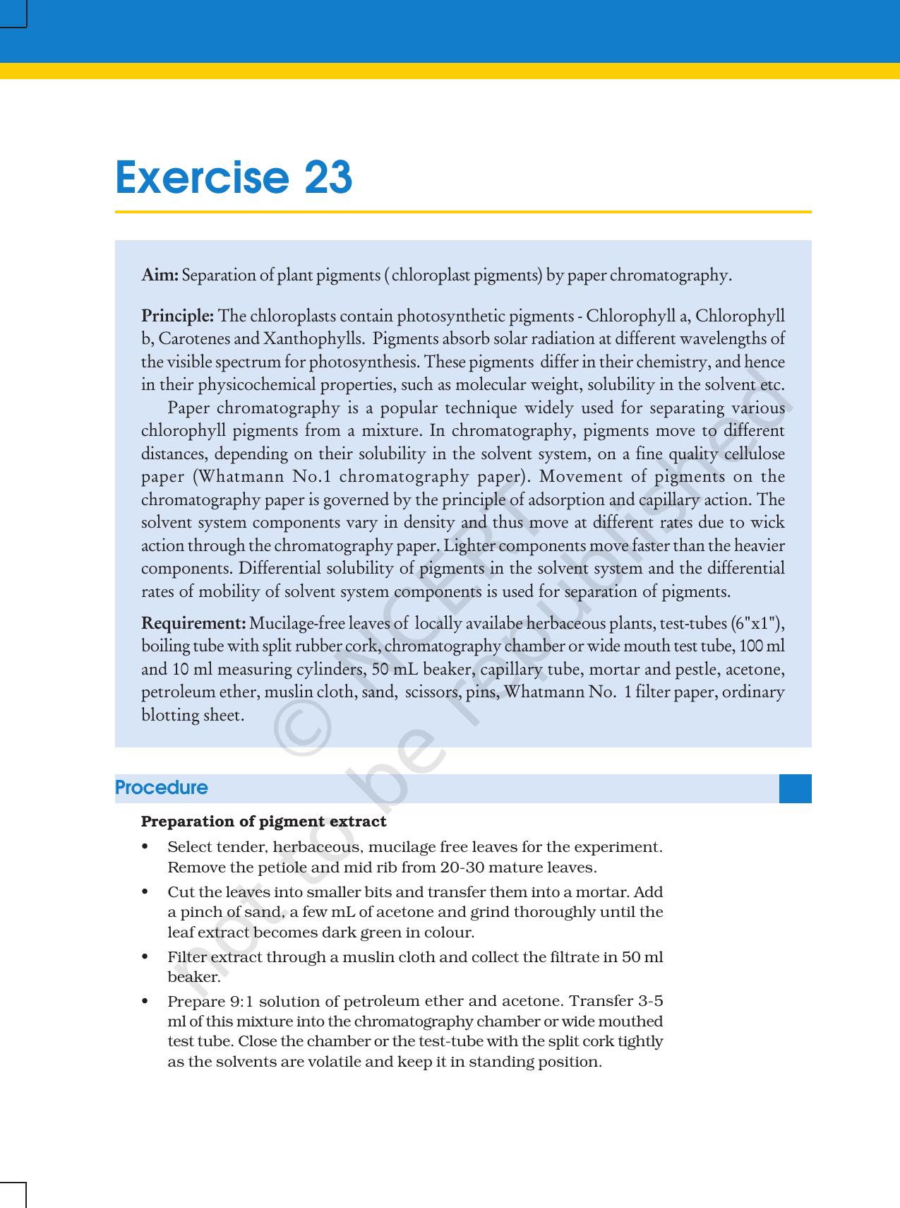 NCERT Laboratory Manuals for Class XI Biology - Exercise 21 to 24 - Page 4
