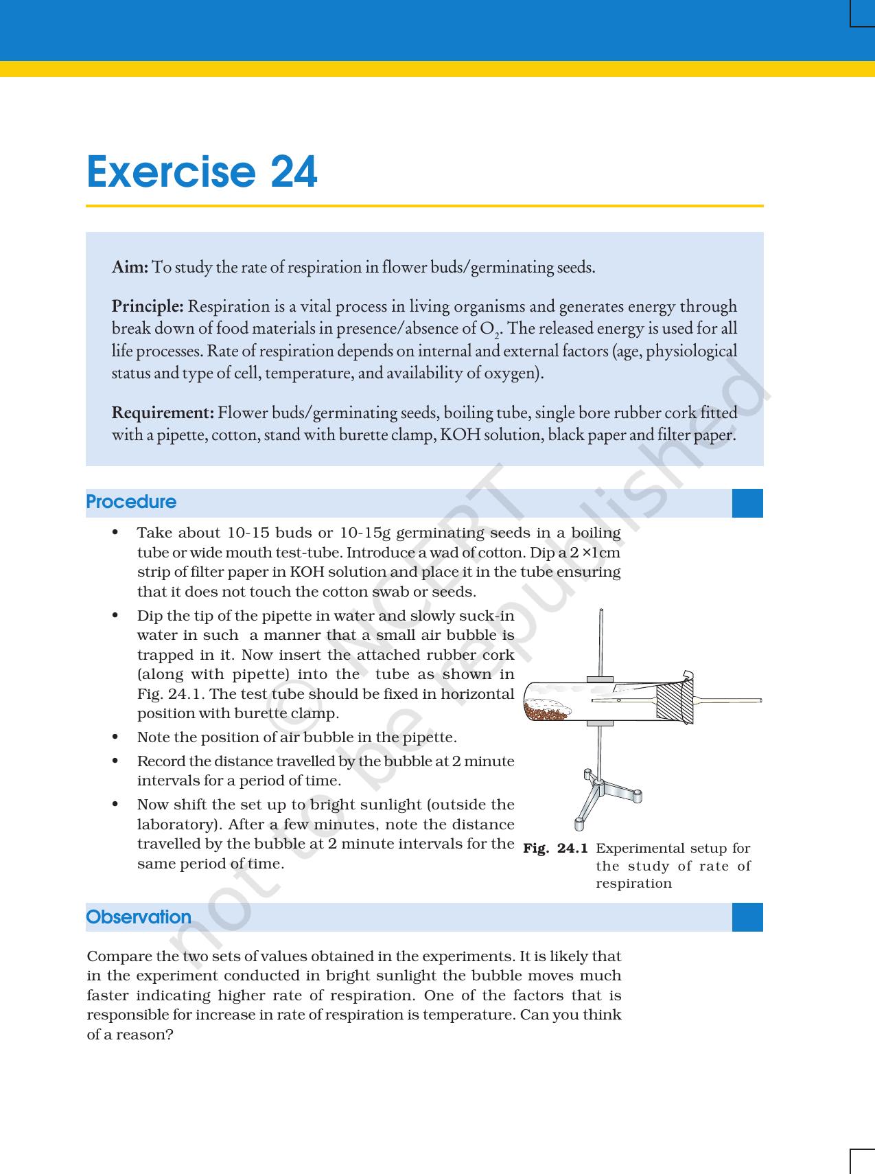 NCERT Laboratory Manuals for Class XI Biology - Exercise 21 to 24 - Page 7
