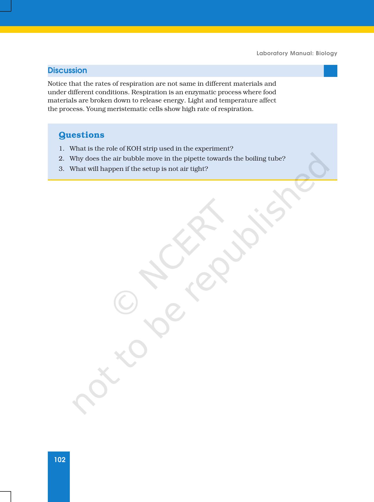 NCERT Laboratory Manuals for Class XI Biology - Exercise 21 to 24 - Page 8