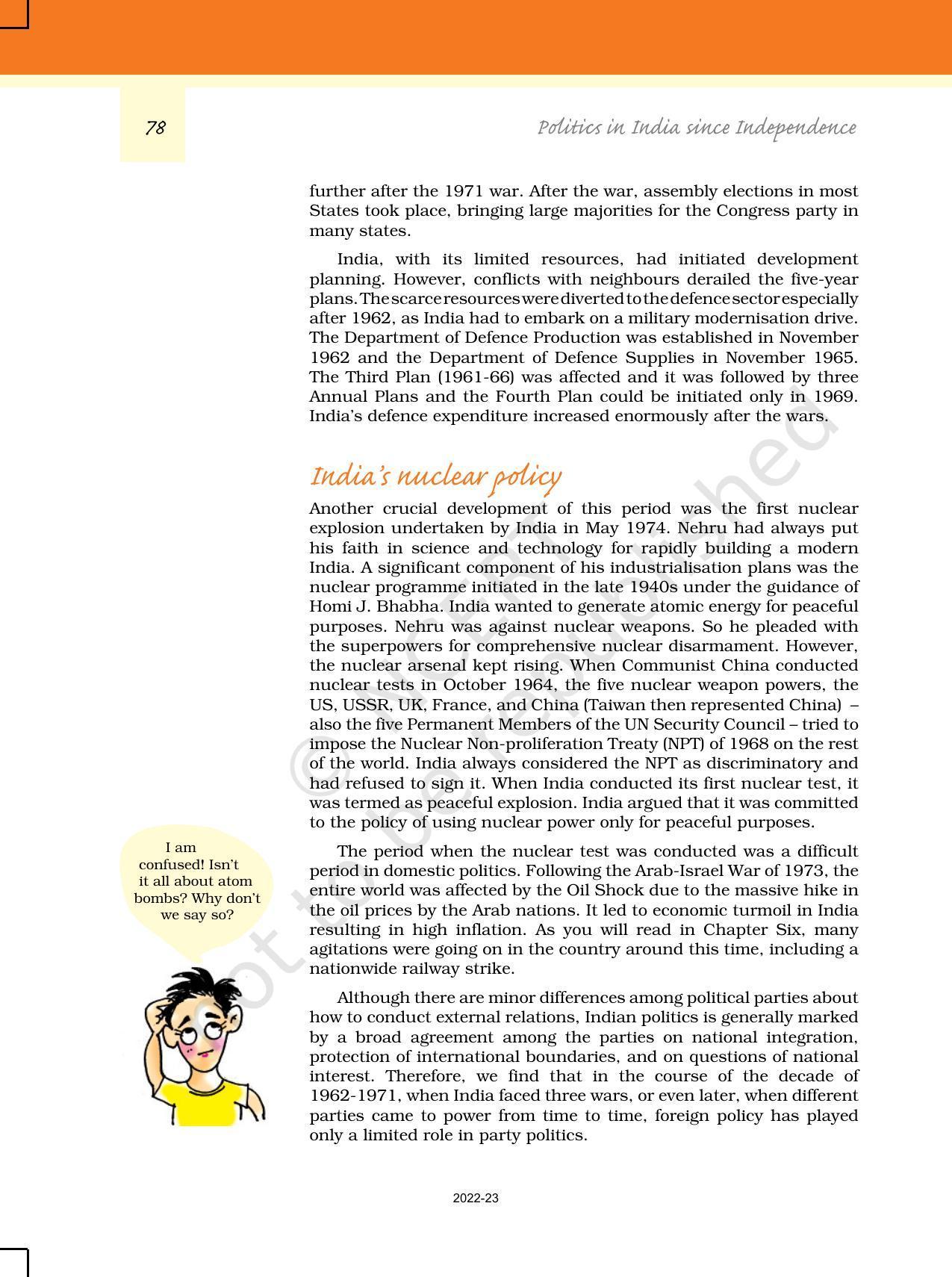 NCERT Book for Class 12 Political Science (Politics In India Since Independence) Chapter 4 India’s External Relations - Page 15