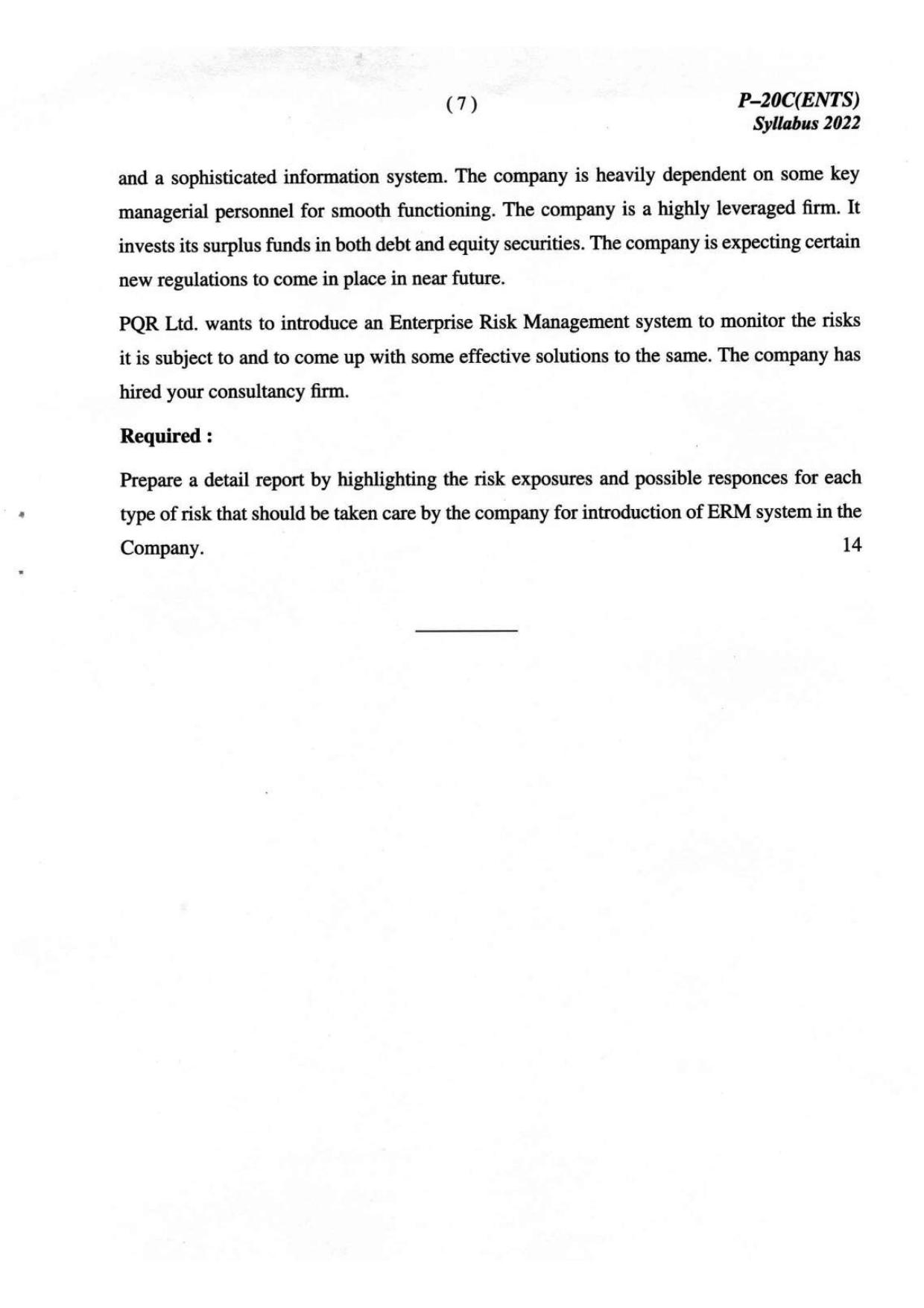 ICMAI Final December 2023 Question Paper - Entrepreneurship And Startup - Page 7