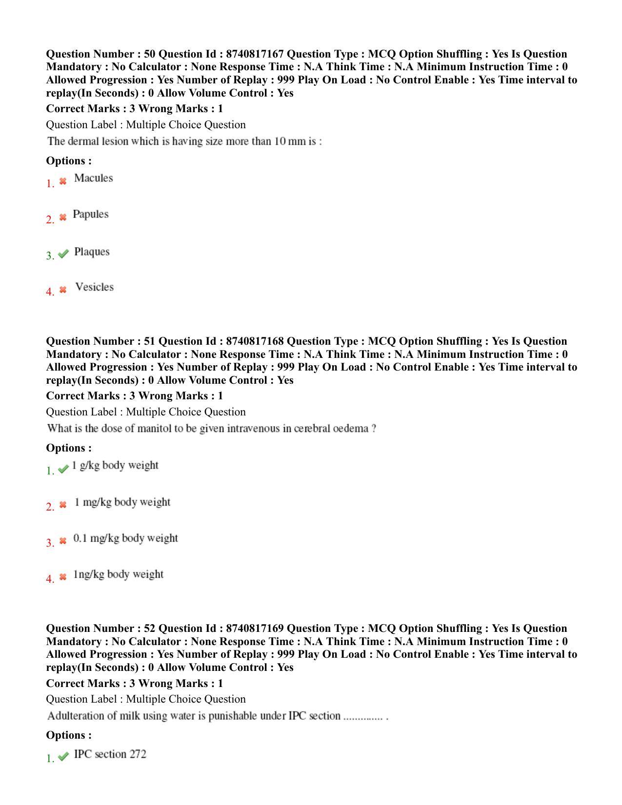 BHU RET Veterinary Medicine 2020 Question Paper - Page 32