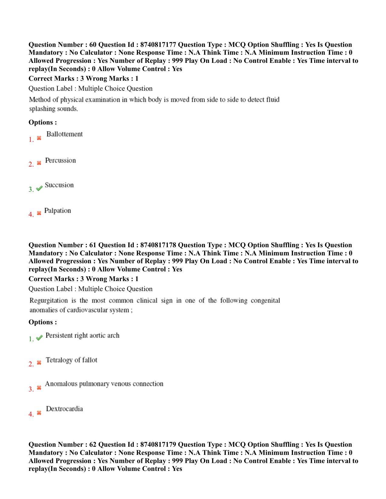 BHU RET Veterinary Medicine 2020 Question Paper - Page 36