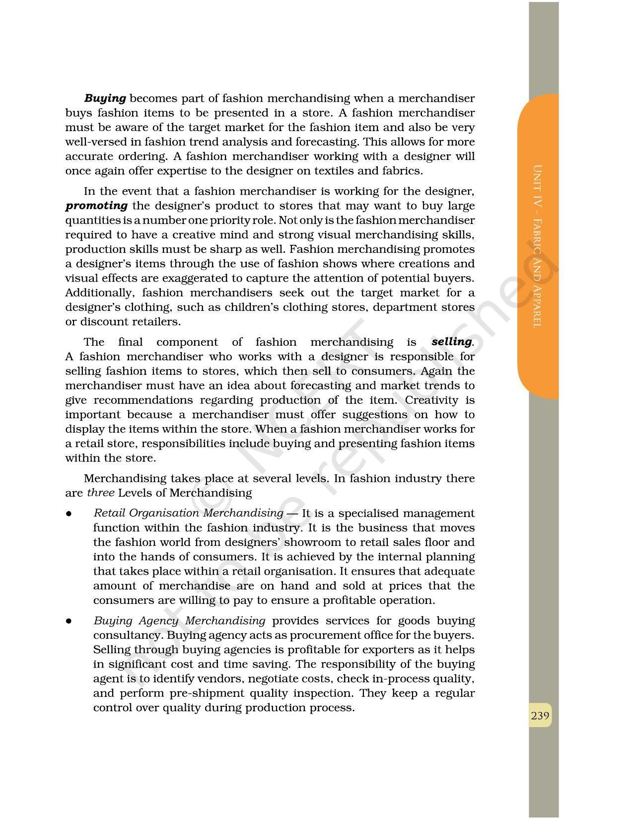 NCERT Book for Class 12 Home Science (Part -II) Chapter 12 Fashion Design and Merchandising - Page 6