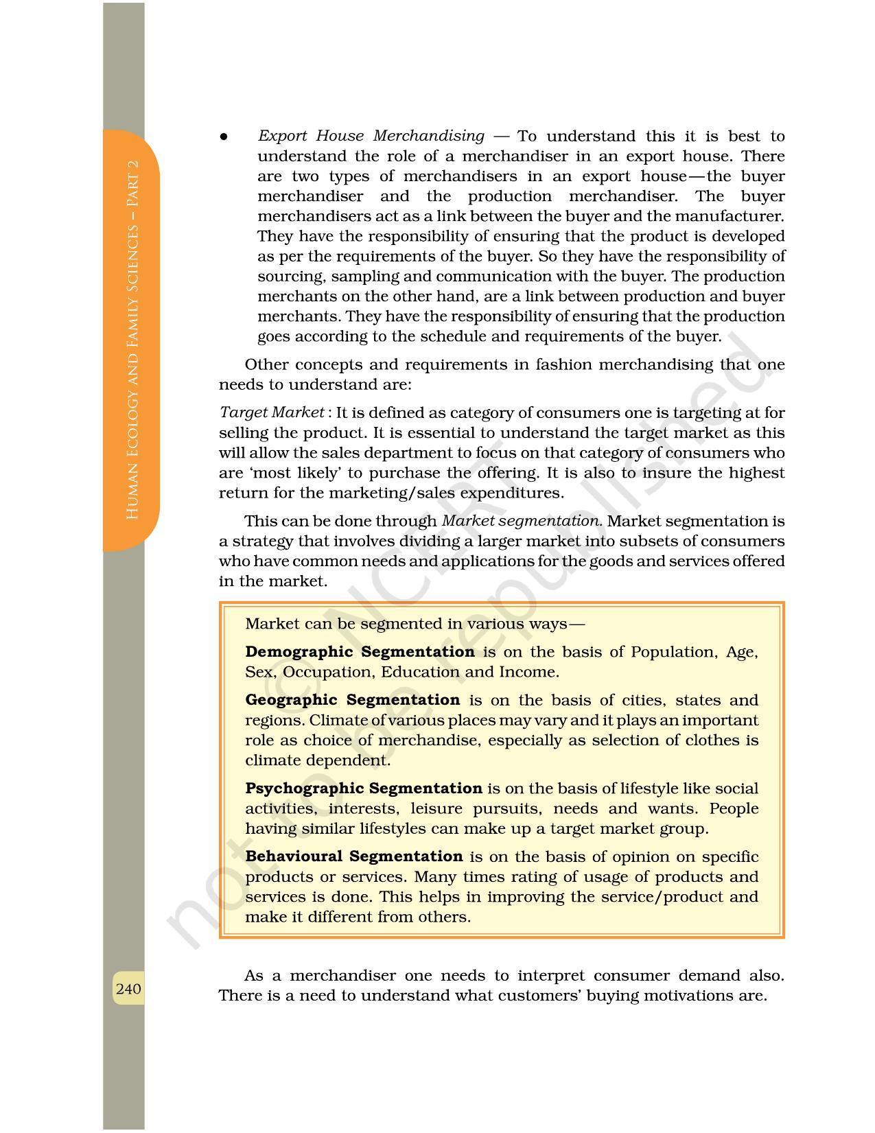 NCERT Book for Class 12 Home Science (Part -II) Chapter 12 Fashion Design and Merchandising - Page 7