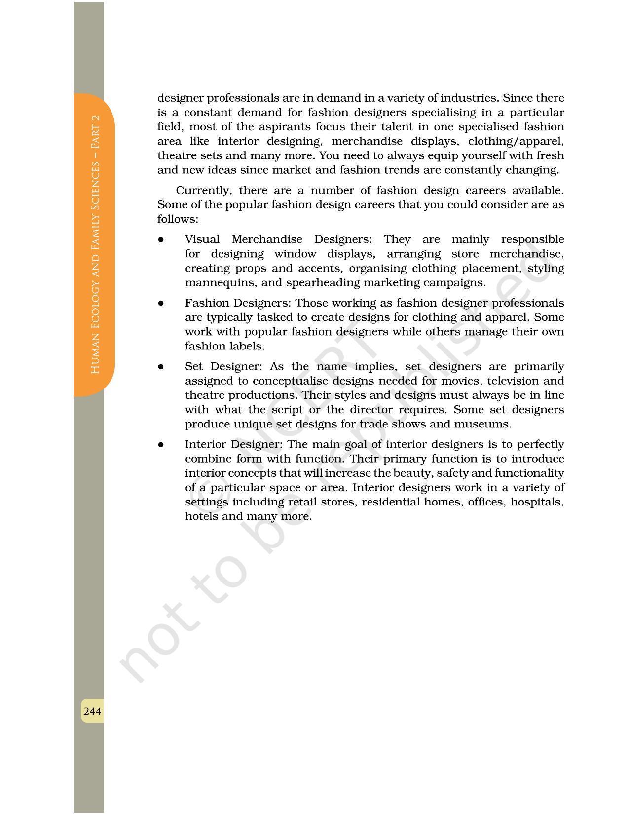 NCERT Book for Class 12 Home Science (Part -II) Chapter 12 Fashion Design and Merchandising - Page 11