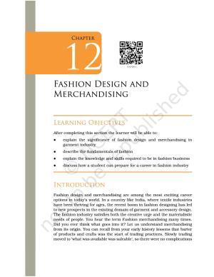 NCERT Book for Class 12 Home Science (Part -II) Chapter 12 Fashion Design and Merchandising