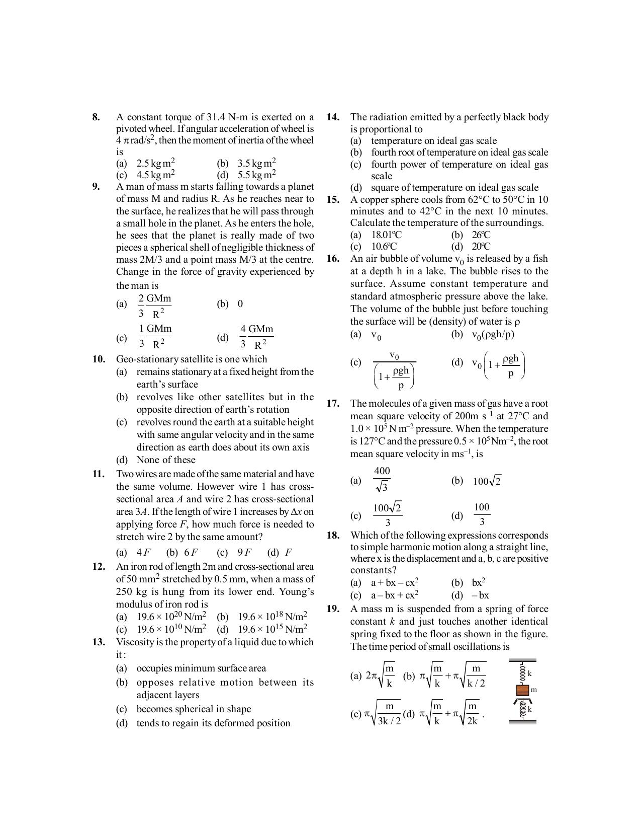 BITSAT 2011 Question Paper - Page 2