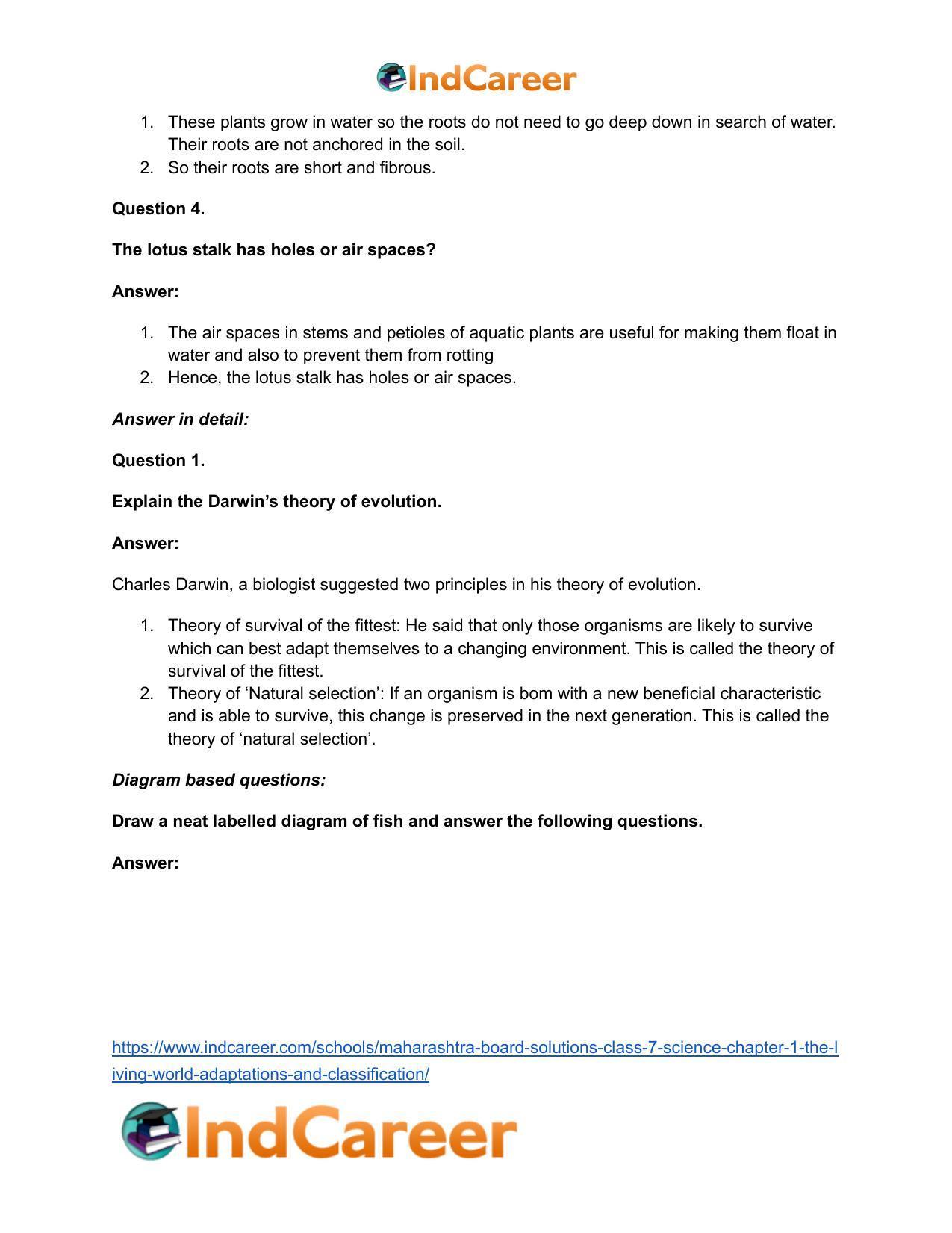 Maharashtra Board Solutions Class 7-Science: Chapter 1- The Living World: Adaptations and Classification - Page 26