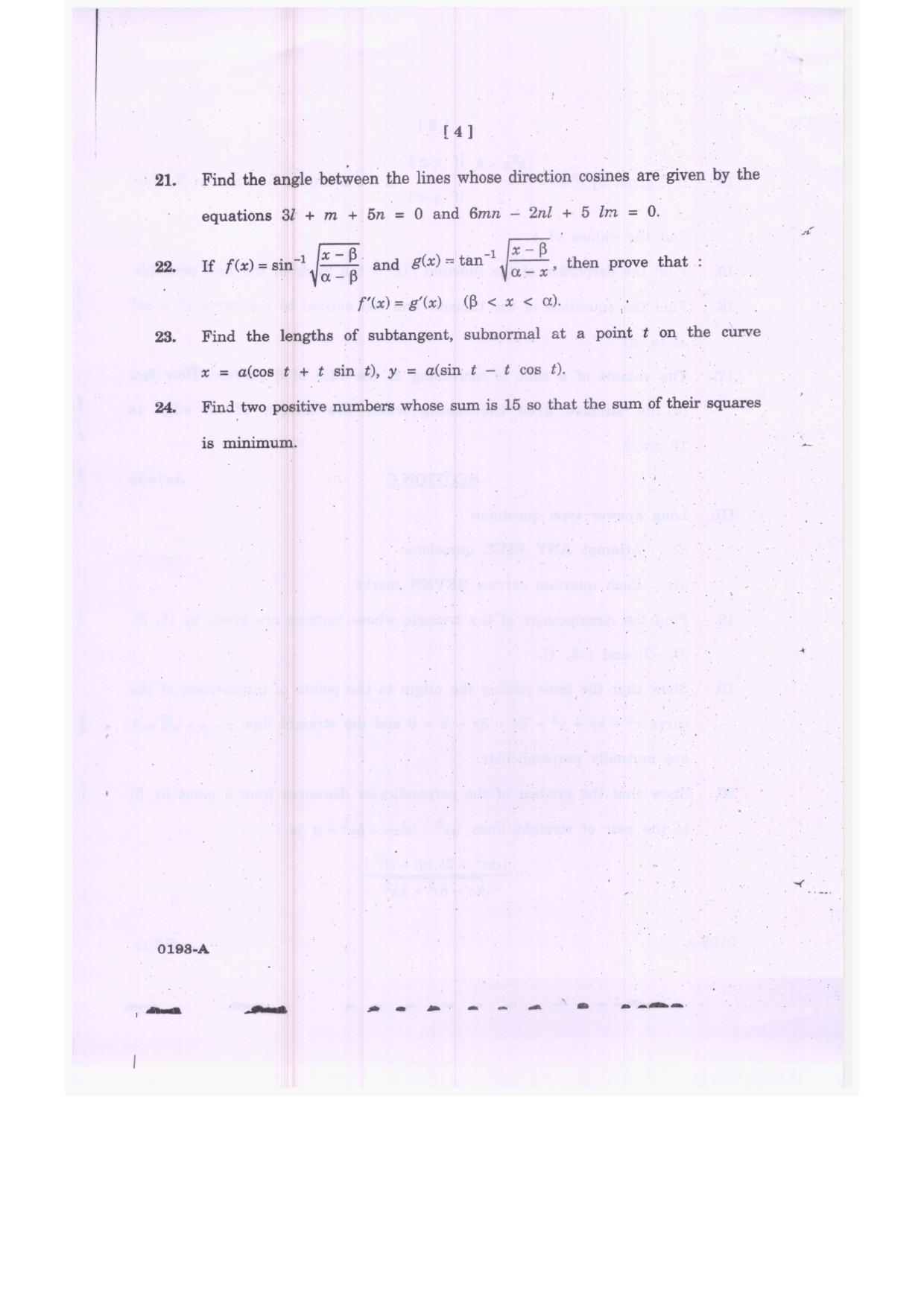 TS Intermediate 1st Year Mathematics (B) Model Paper 2023 - Page 4