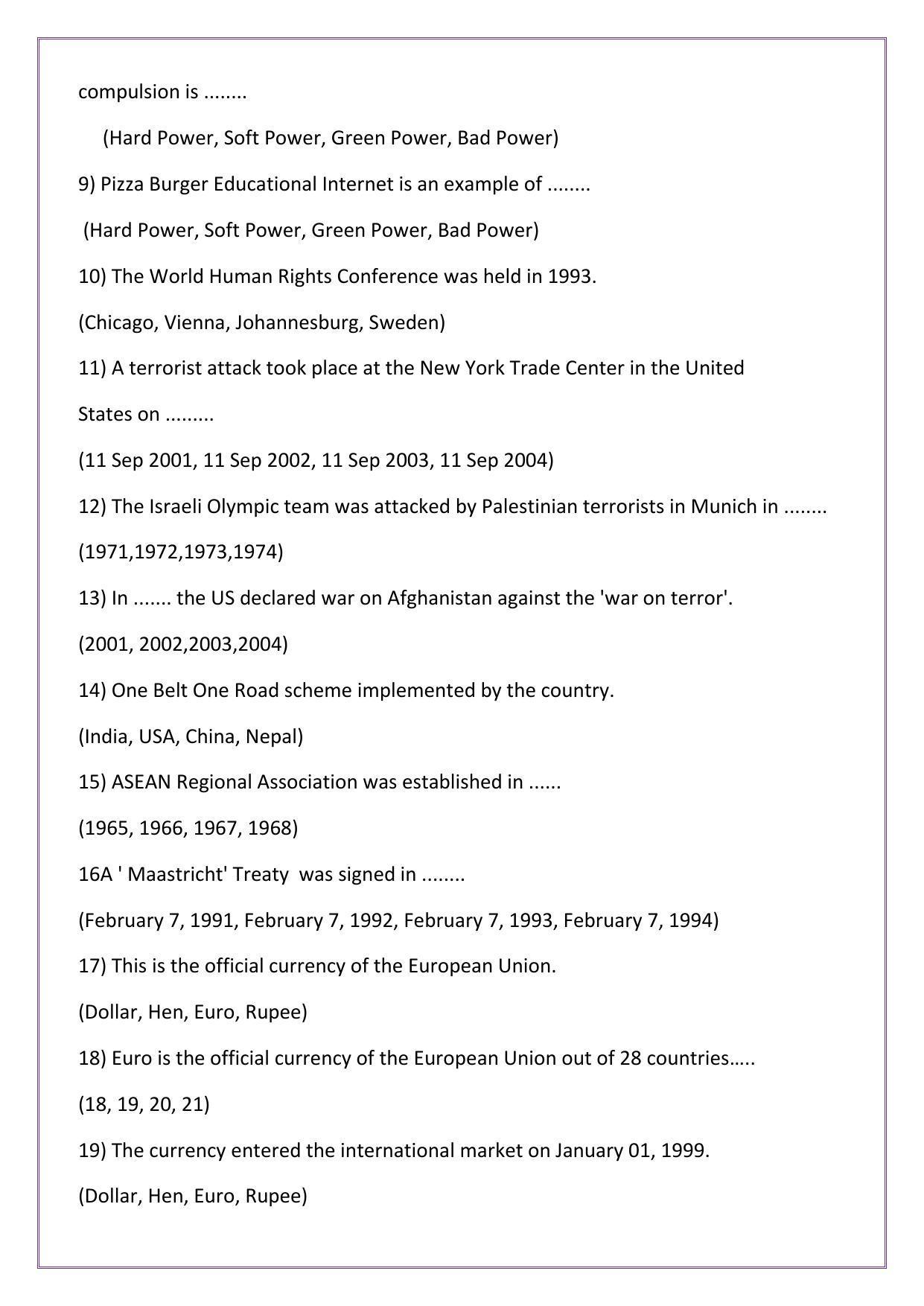 Maharashtra Board Class 12 Political Science Sample Papers - Page 3