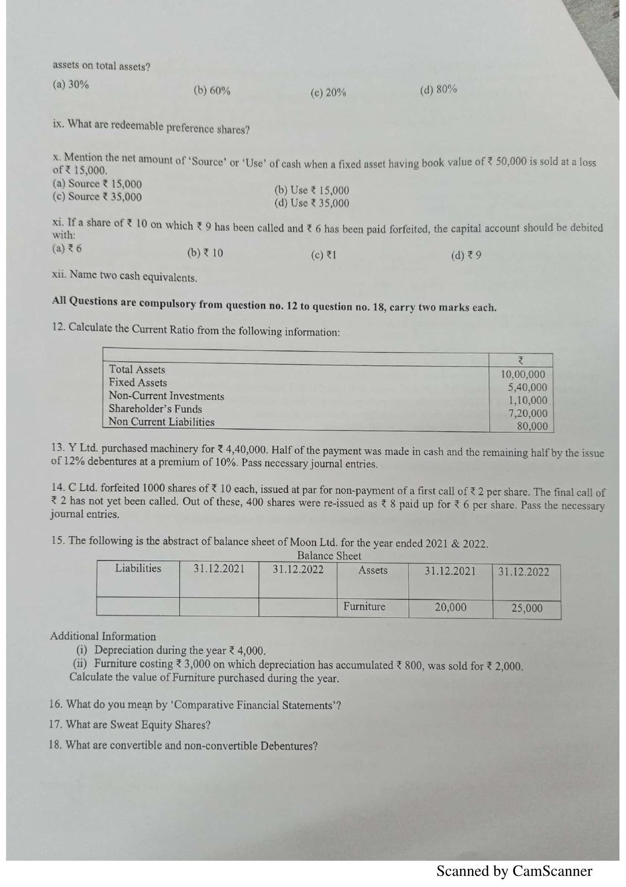 PSEB 12th Accountancy Model Paper 2024 - Page 4