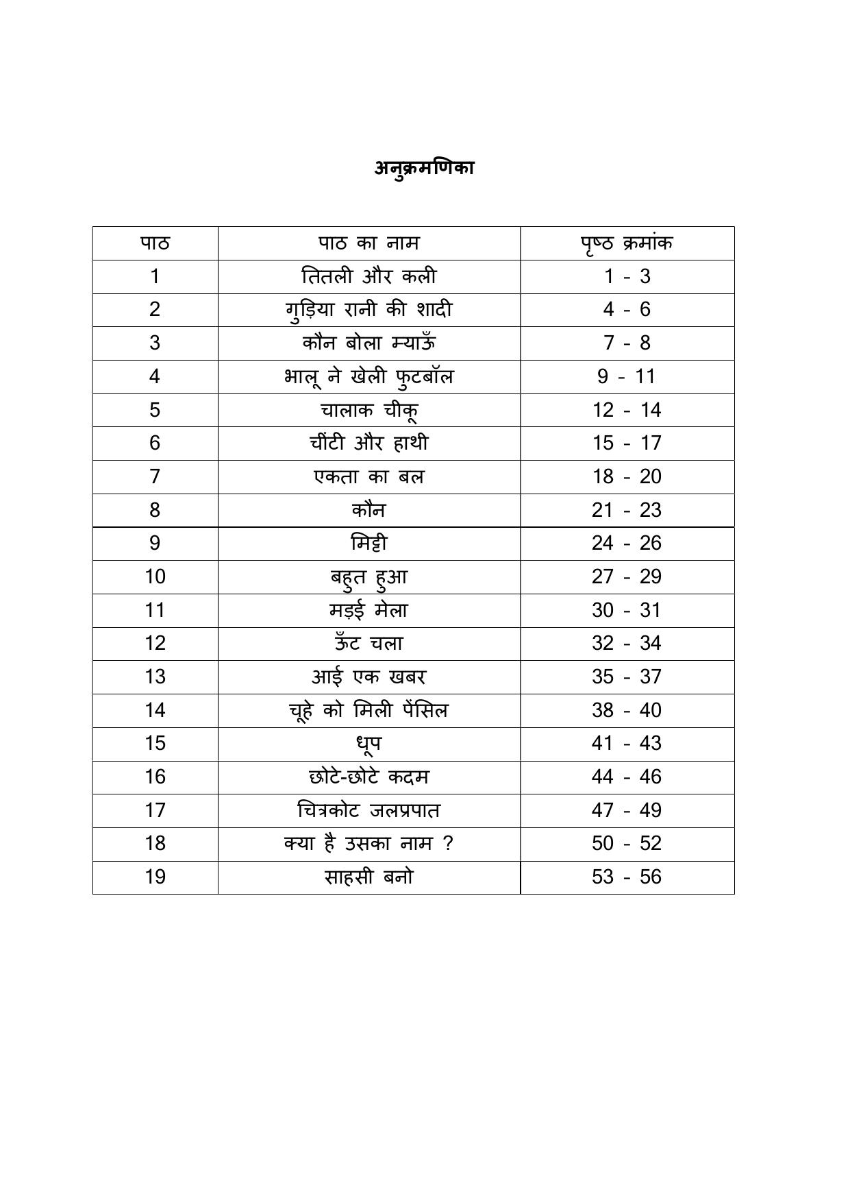 Chhattisgarh Board Class 2 Hindi Question Bank - Page 4