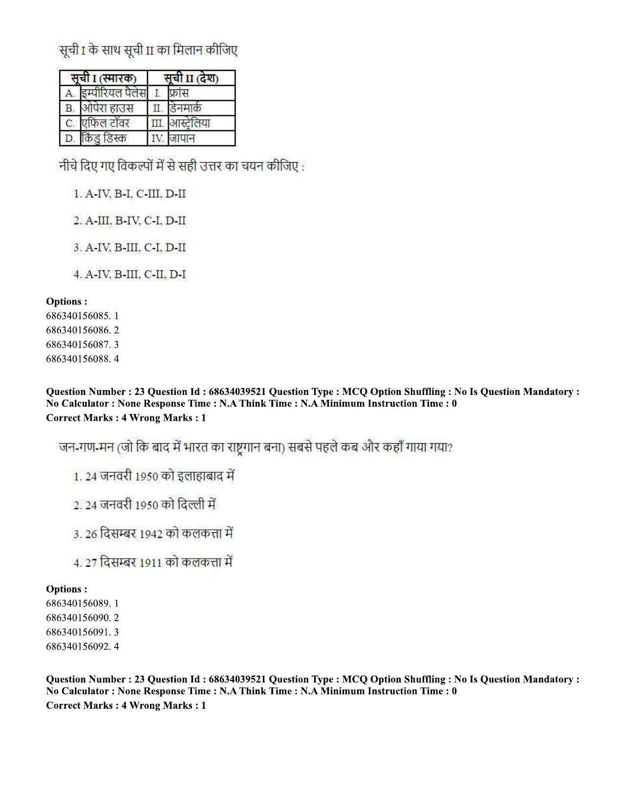 CUET PG 2023: SCQP05 – Biochemistry (Hin) - Shift 3 (25-06-2023) Question Paper - Page 22