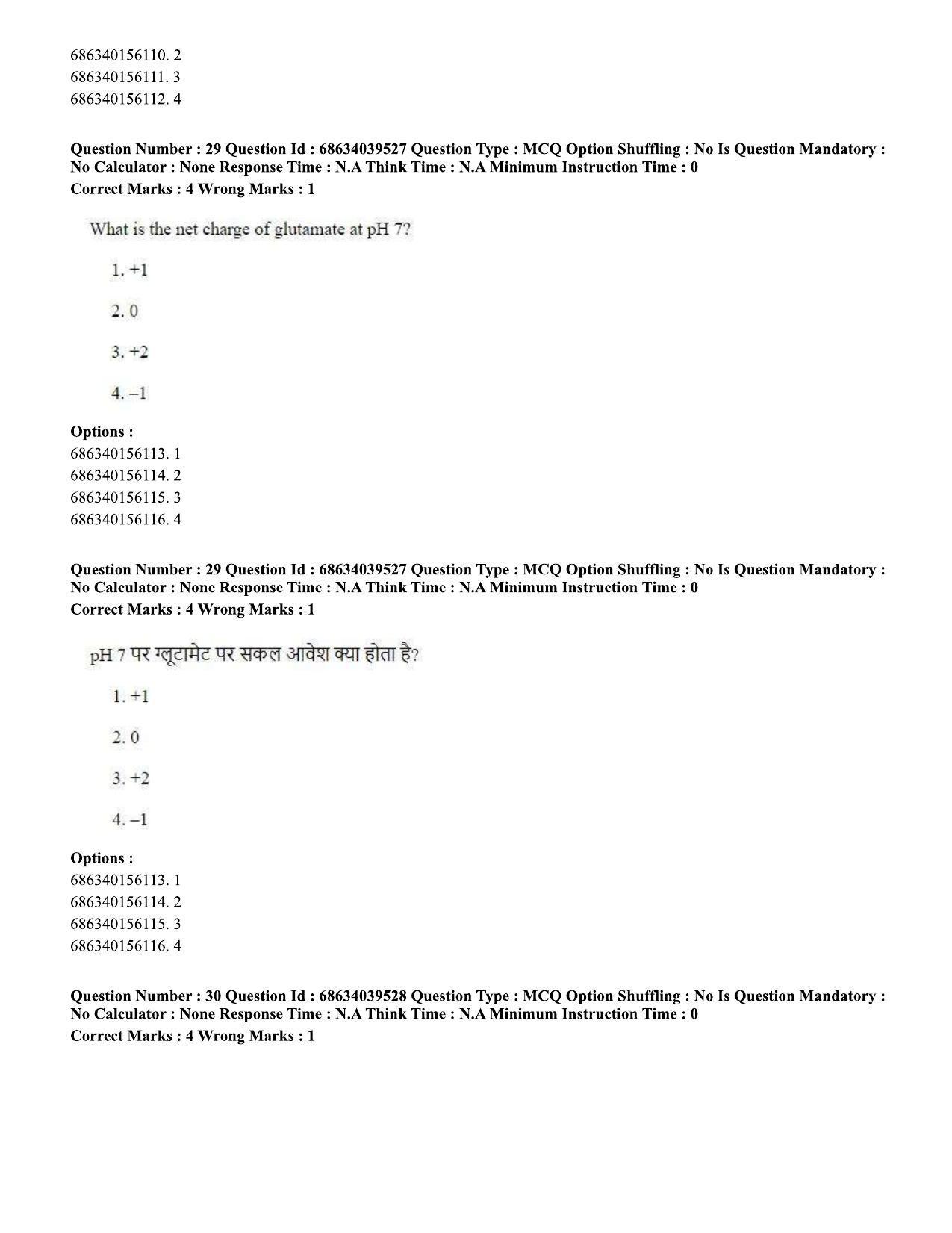 CUET PG 2023: SCQP05 – Biochemistry (Hin) - Shift 3 (25-06-2023) Question Paper - Page 28