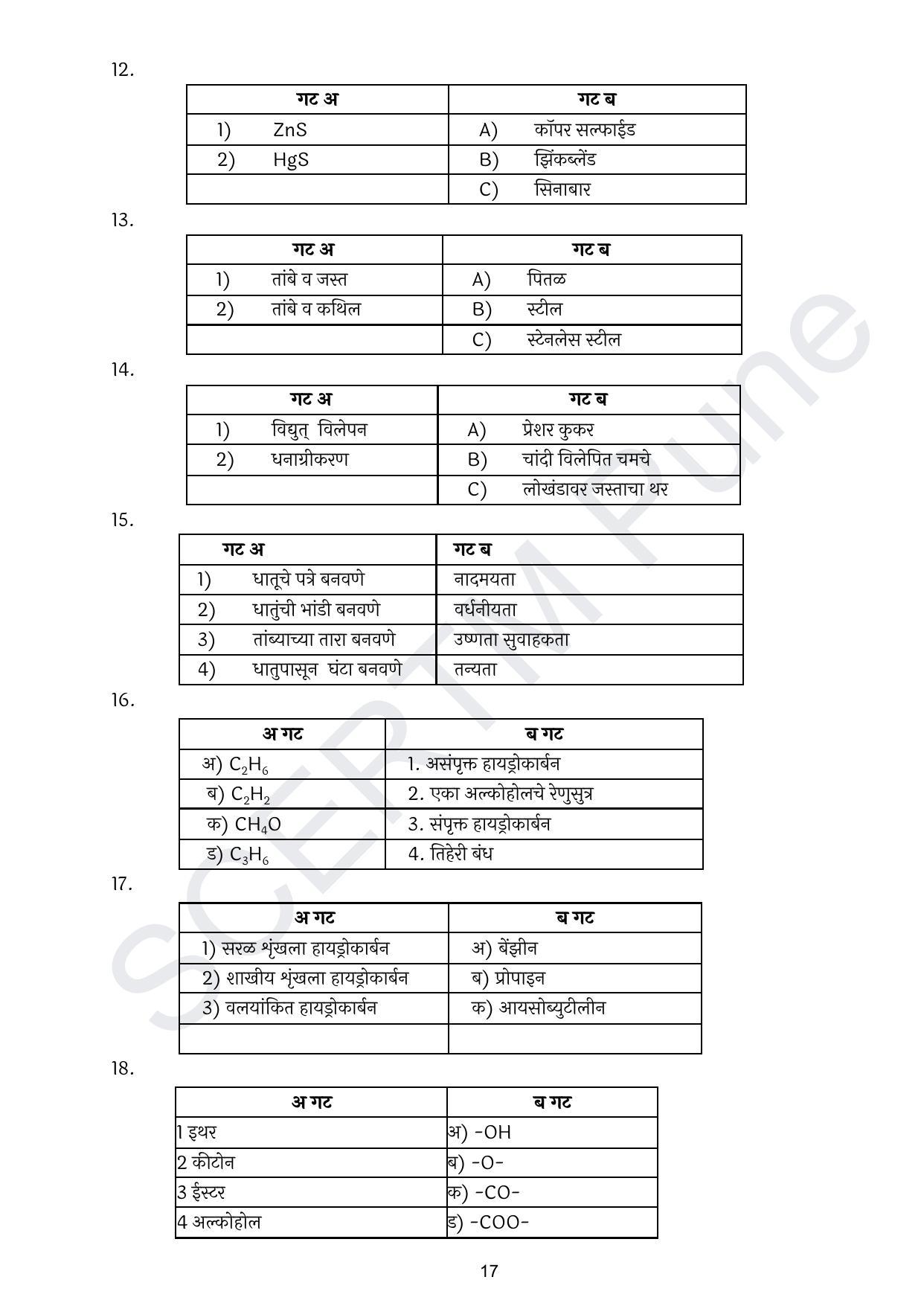 Maharashtra Board Class 10 विज्ञान : भाग १ (माध्यम मराठी) 2023 Question Bank - Page 18