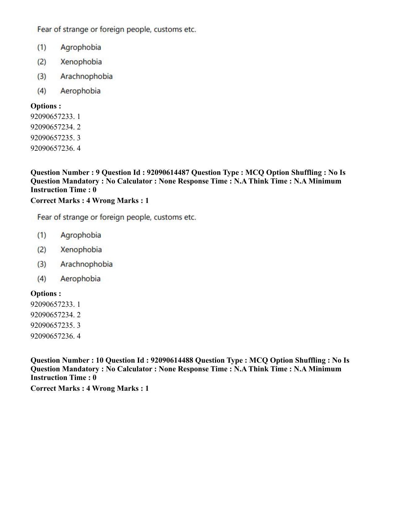 CUET PG 2023: SCQP30 – Animal Science(Poultry)(Eng)-Shift 2 (12-06-2023) Question Paper - Page 11