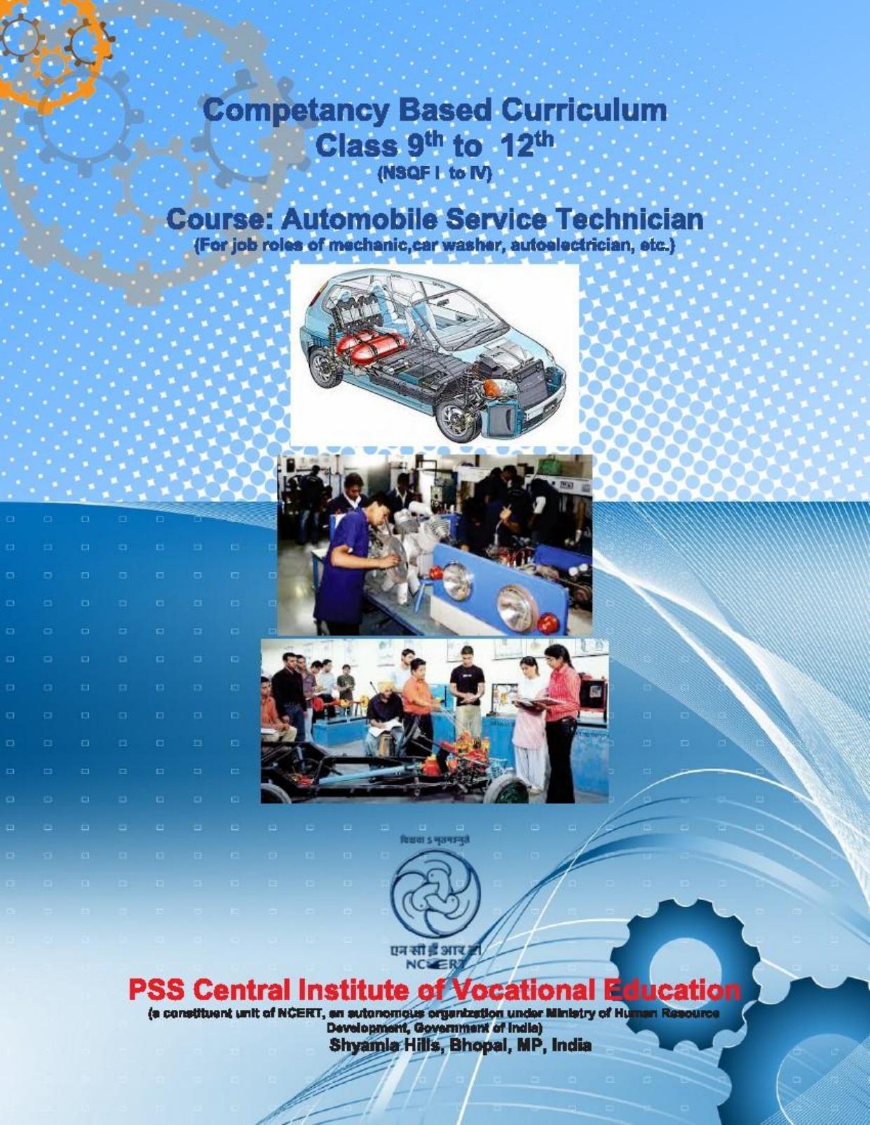 Maharashtra SSC Automobile Technology Syllabus  - Page 1