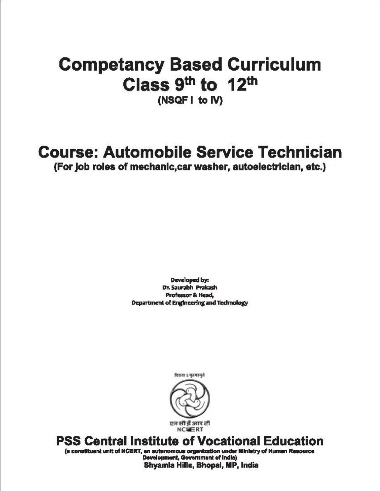 Maharashtra SSC Automobile Technology Syllabus  - Page 2