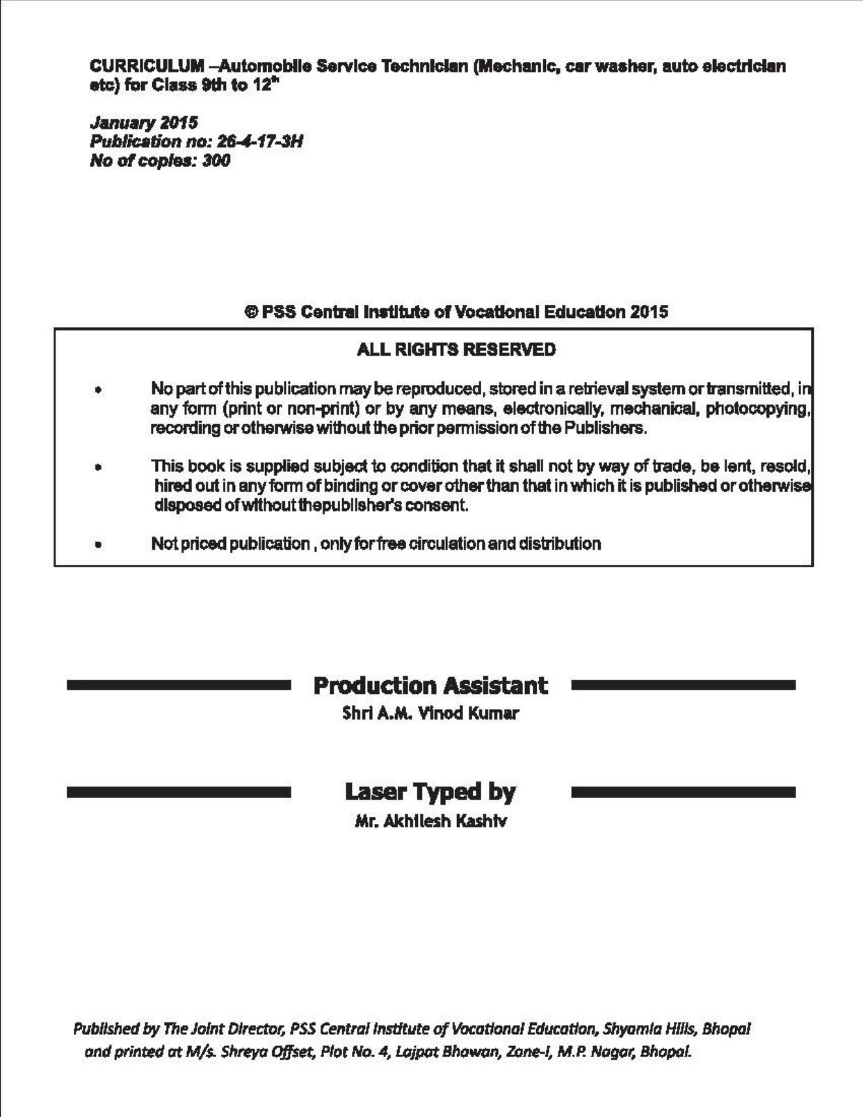 Maharashtra SSC Automobile Technology Syllabus  - Page 3