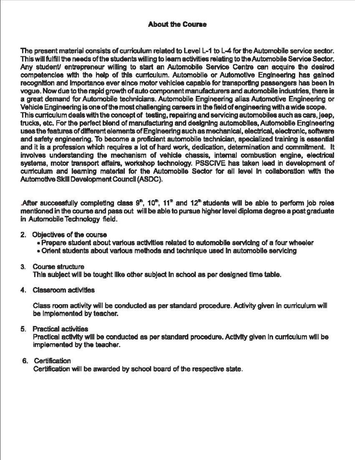 Maharashtra SSC Automobile Technology Syllabus  - Page 5