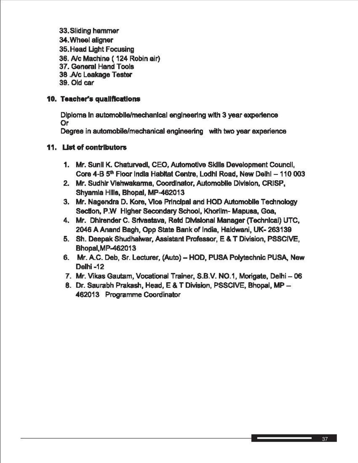 Maharashtra SSC Automobile Technology Syllabus  - Page 25