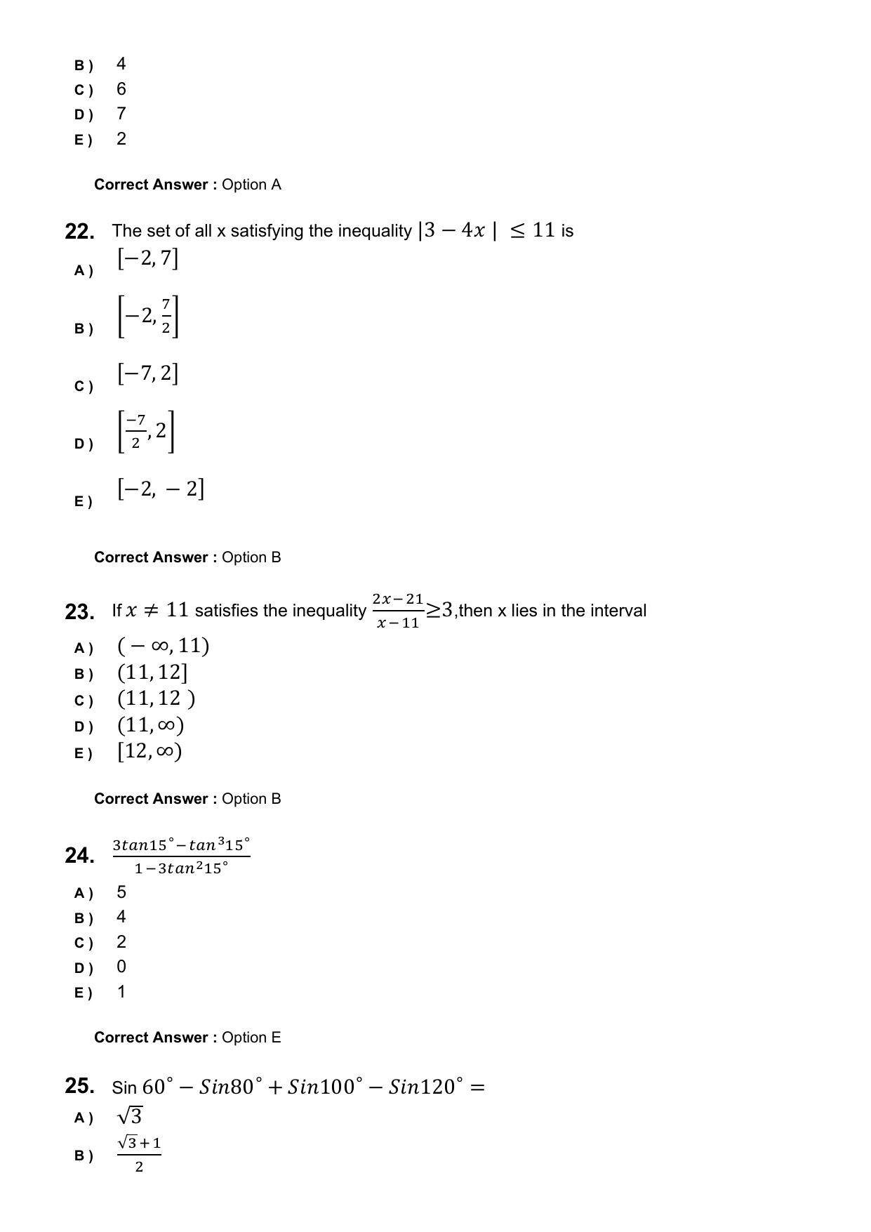 KEAM 2025 April 25 (Engineering) Question Paper with Answer Key - Page 6