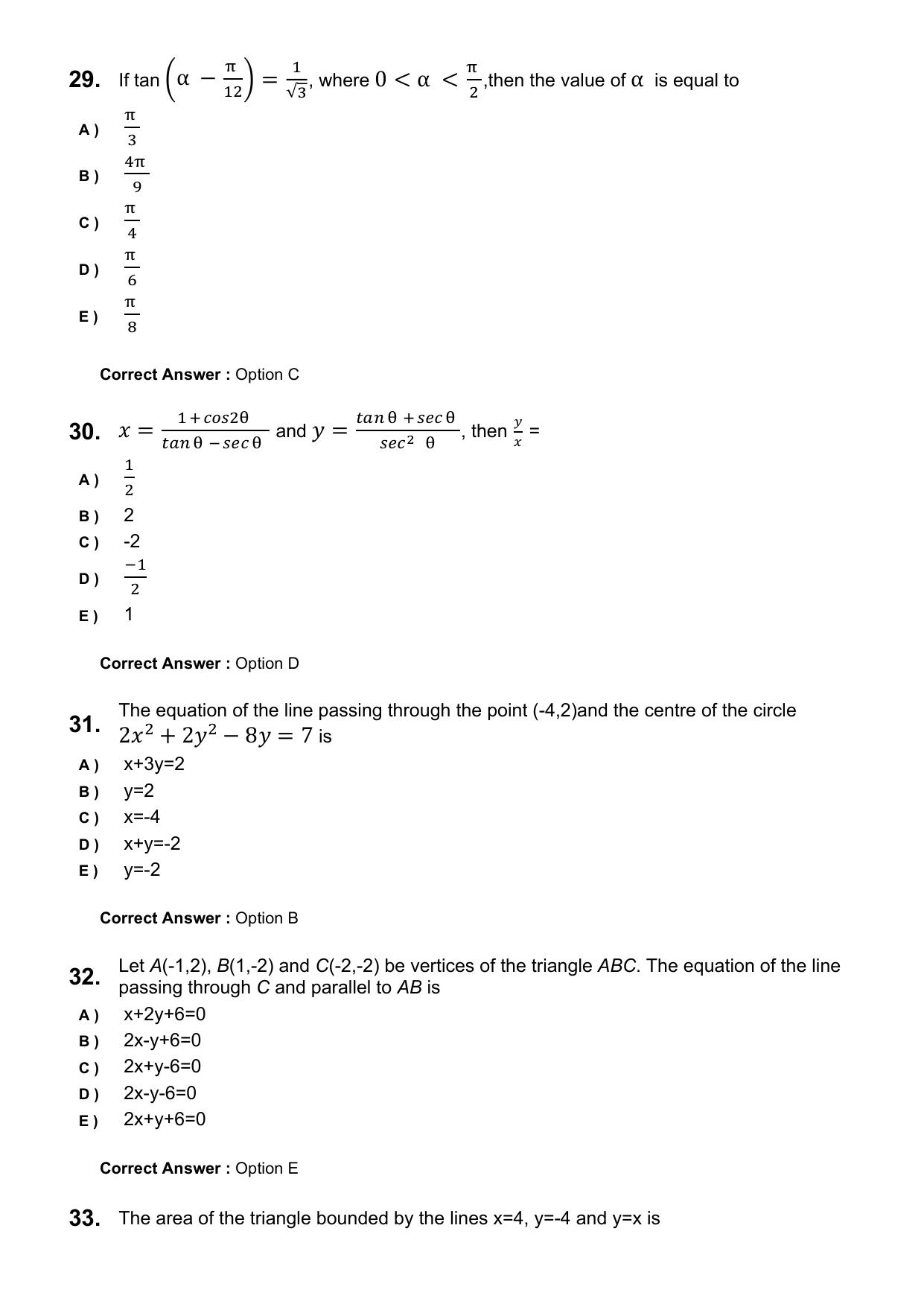 KEAM 2025 April 25 (Engineering) Question Paper with Answer Key - Page 8