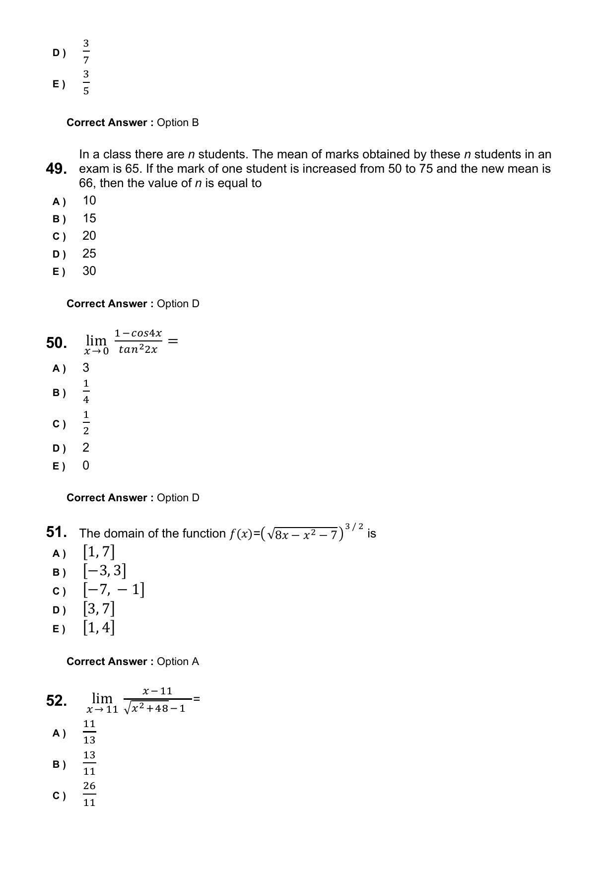 KEAM 2025 April 25 (Engineering) Question Paper with Answer Key - Page 13