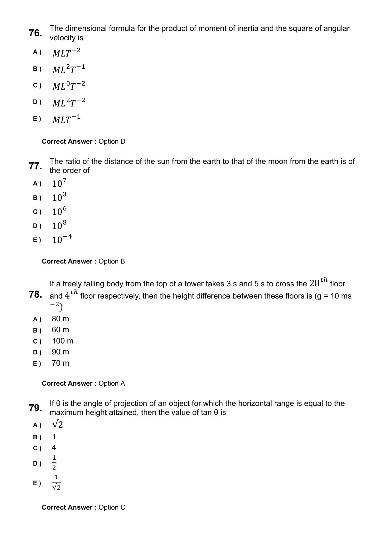 KEAM 2025 April 25 (Engineering) Question Paper with Answer Key - Page 20