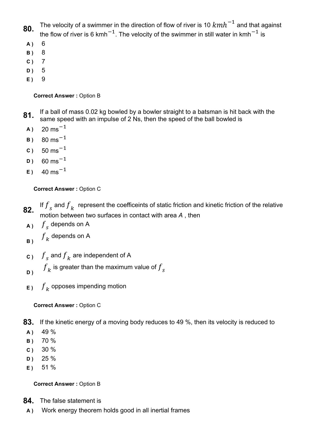 KEAM 2025 April 25 (Engineering) Question Paper with Answer Key - Page 21