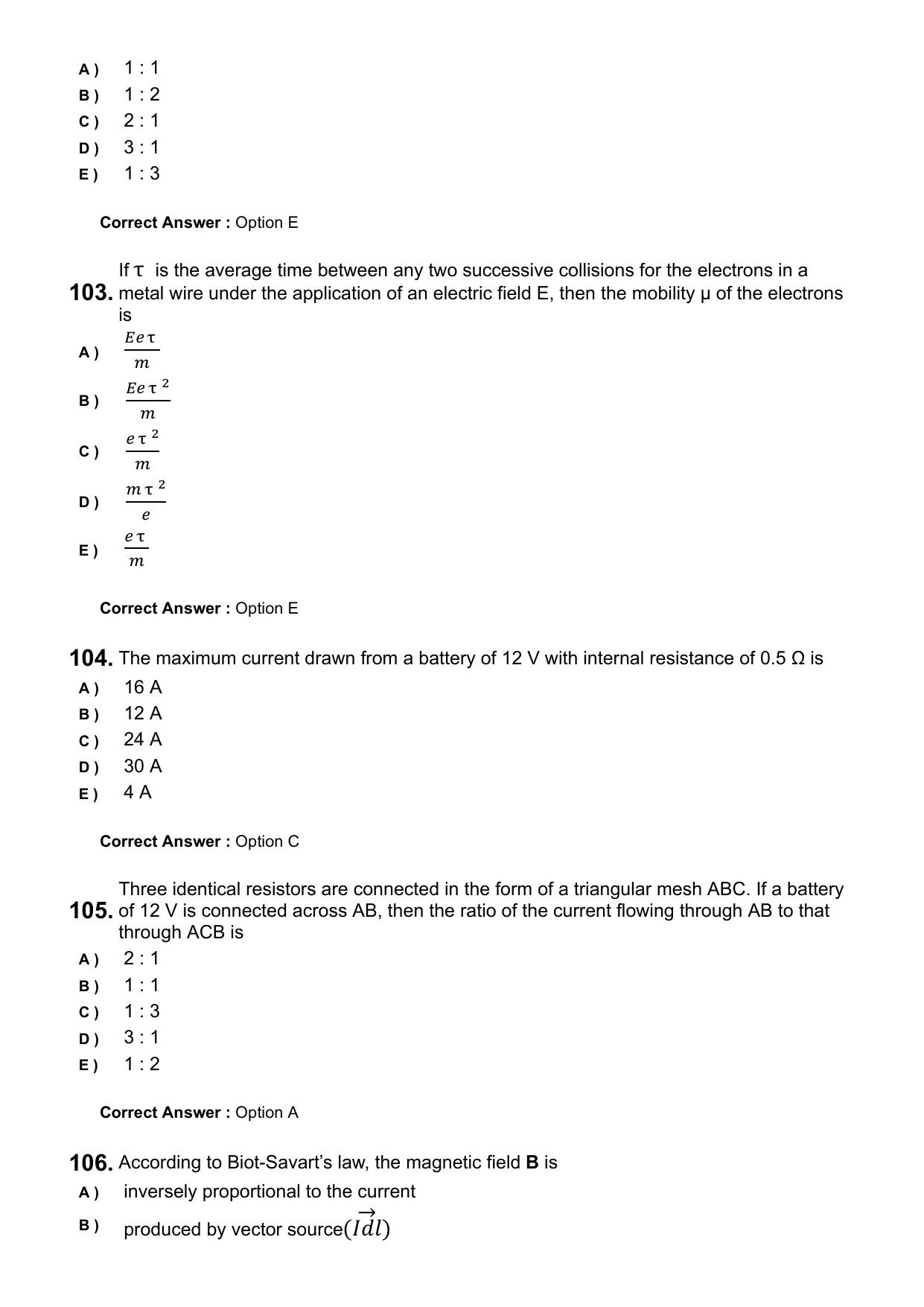 KEAM 2025 April 25 (Engineering) Question Paper with Answer Key - Page 26