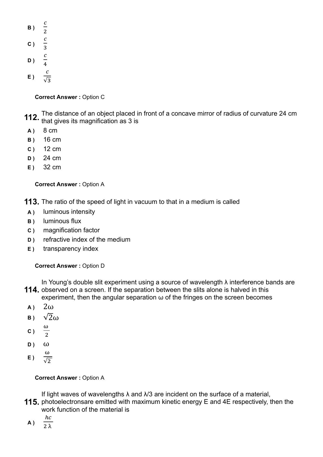 KEAM 2025 April 25 (Engineering) Question Paper with Answer Key - Page 28
