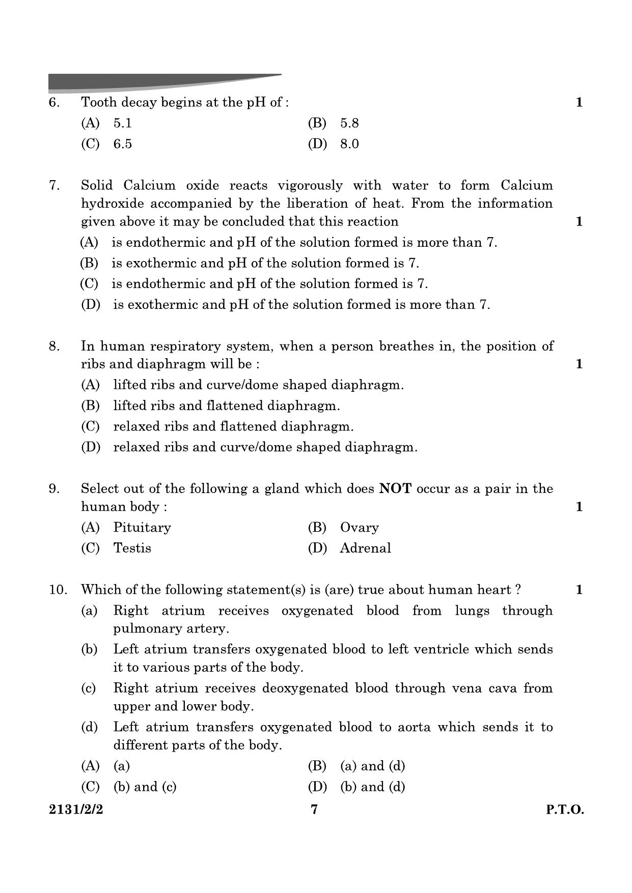 CBSE Class 10 31-2-2 Science 2024 Question Paper - Page 7