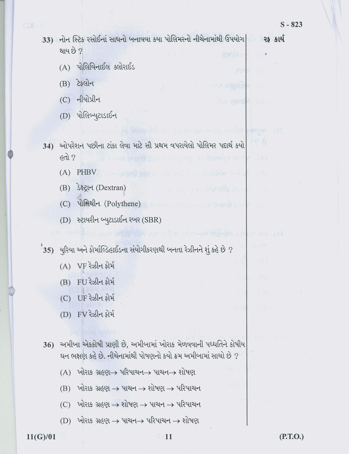 Gujarat Board Class 10th 11 GUJARATI 2019 Question Paper - Page 11