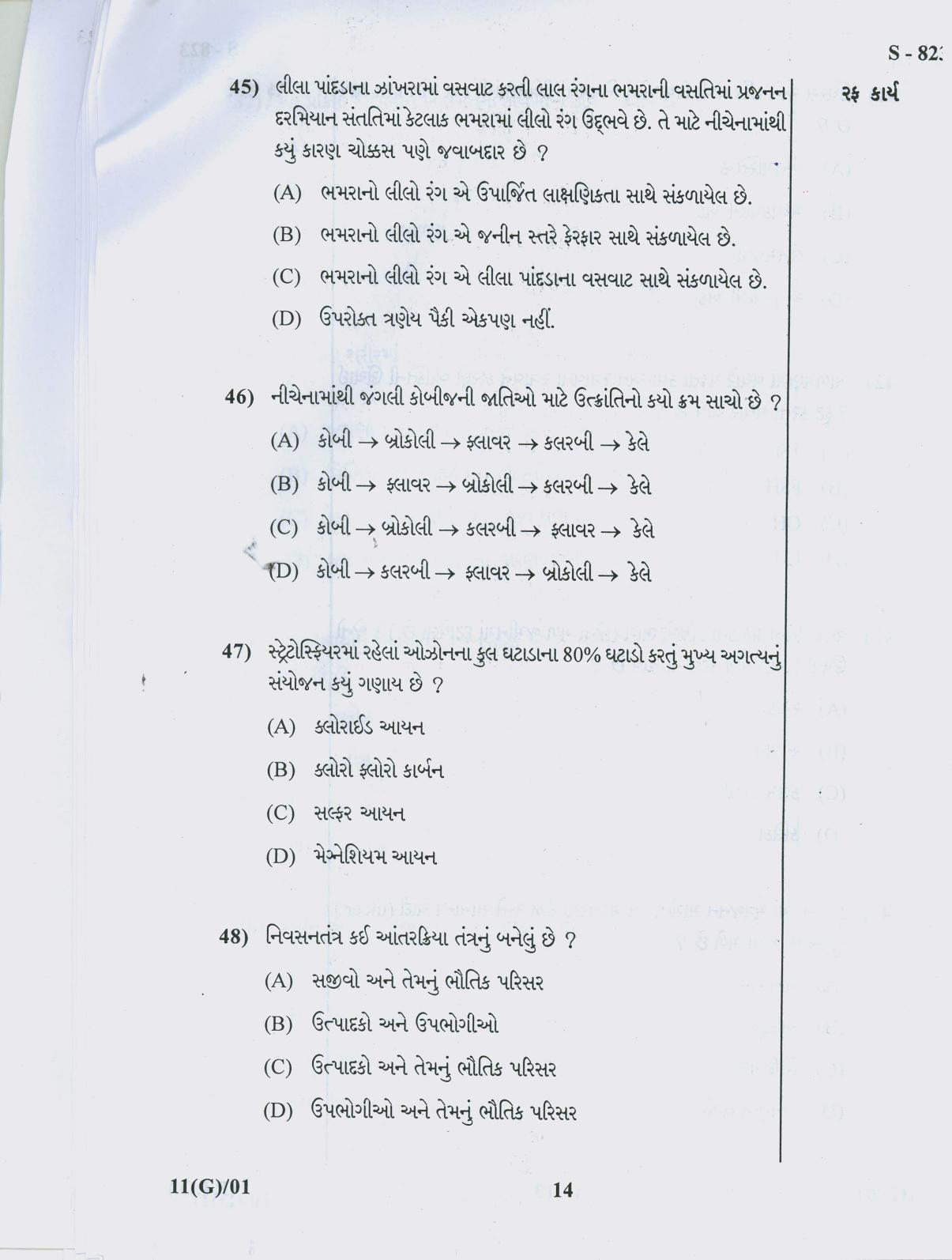 Gujarat Board Class 10th 11 GUJARATI 2019 Question Paper - Page 14